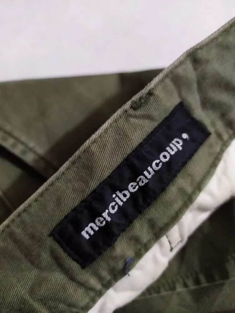 Issey Miyake × mercibeaucoup 🔥Miyake Mercibeaucoup Drop Crotch Olive Cargo Pants Size US 29 - 9 Thumbnail