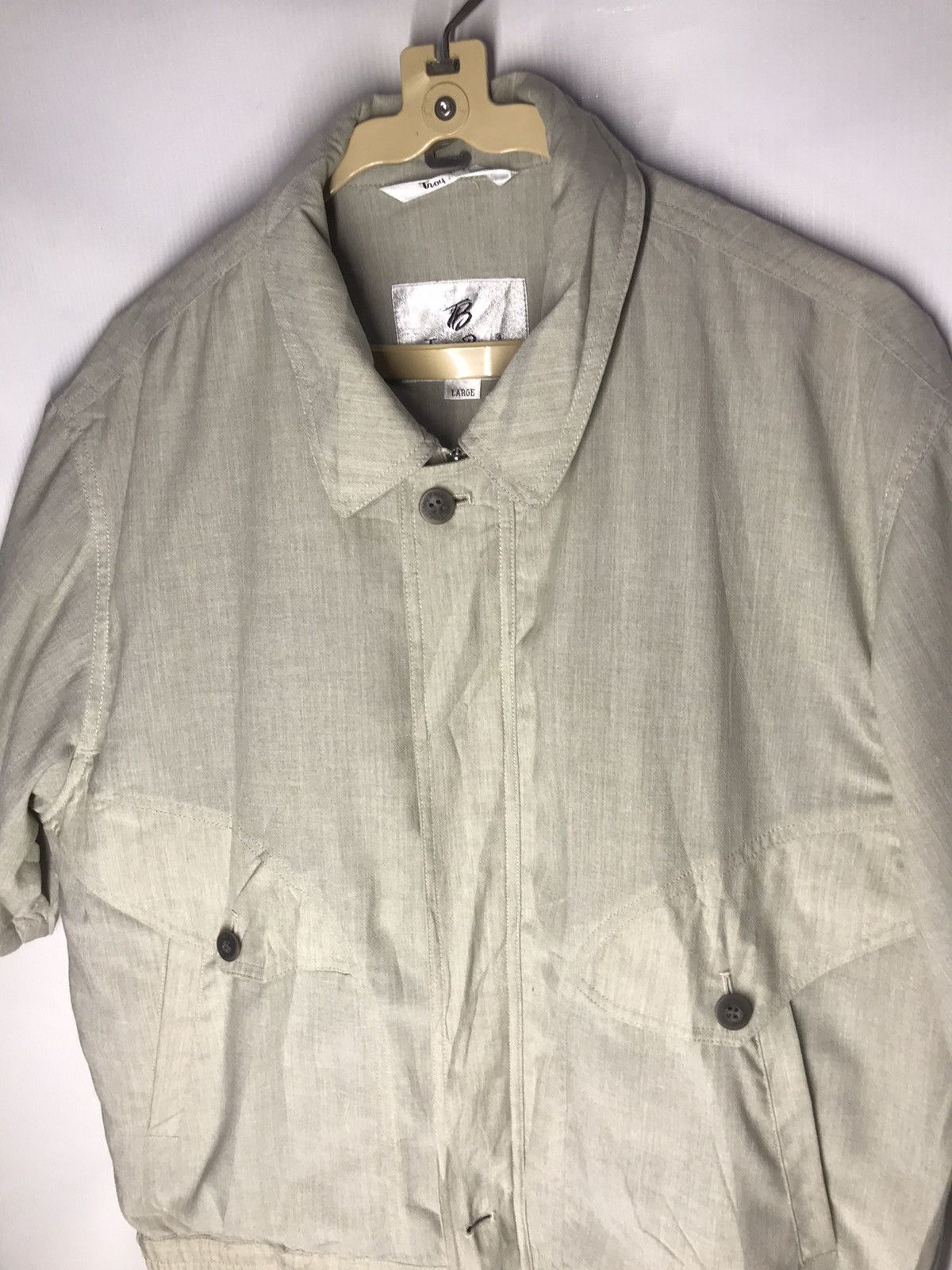 Japanese Brand × Vintage Troy bros zipper short sleeve jacket Size US L / EU 52-54 / 3 - 5 Thumbnail
