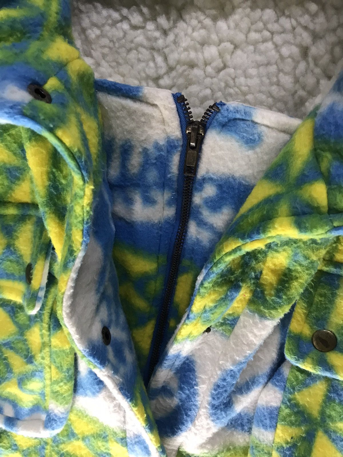 Chiyogami printed multipocket parkas jacket