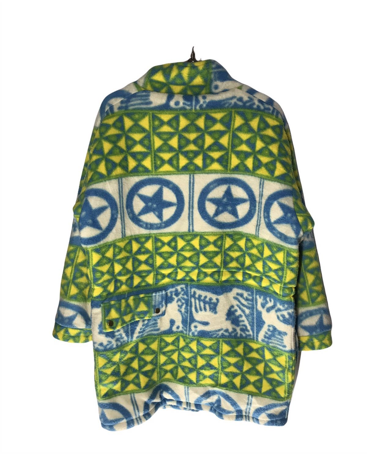 Chiyogami printed multipocket parkas jacket