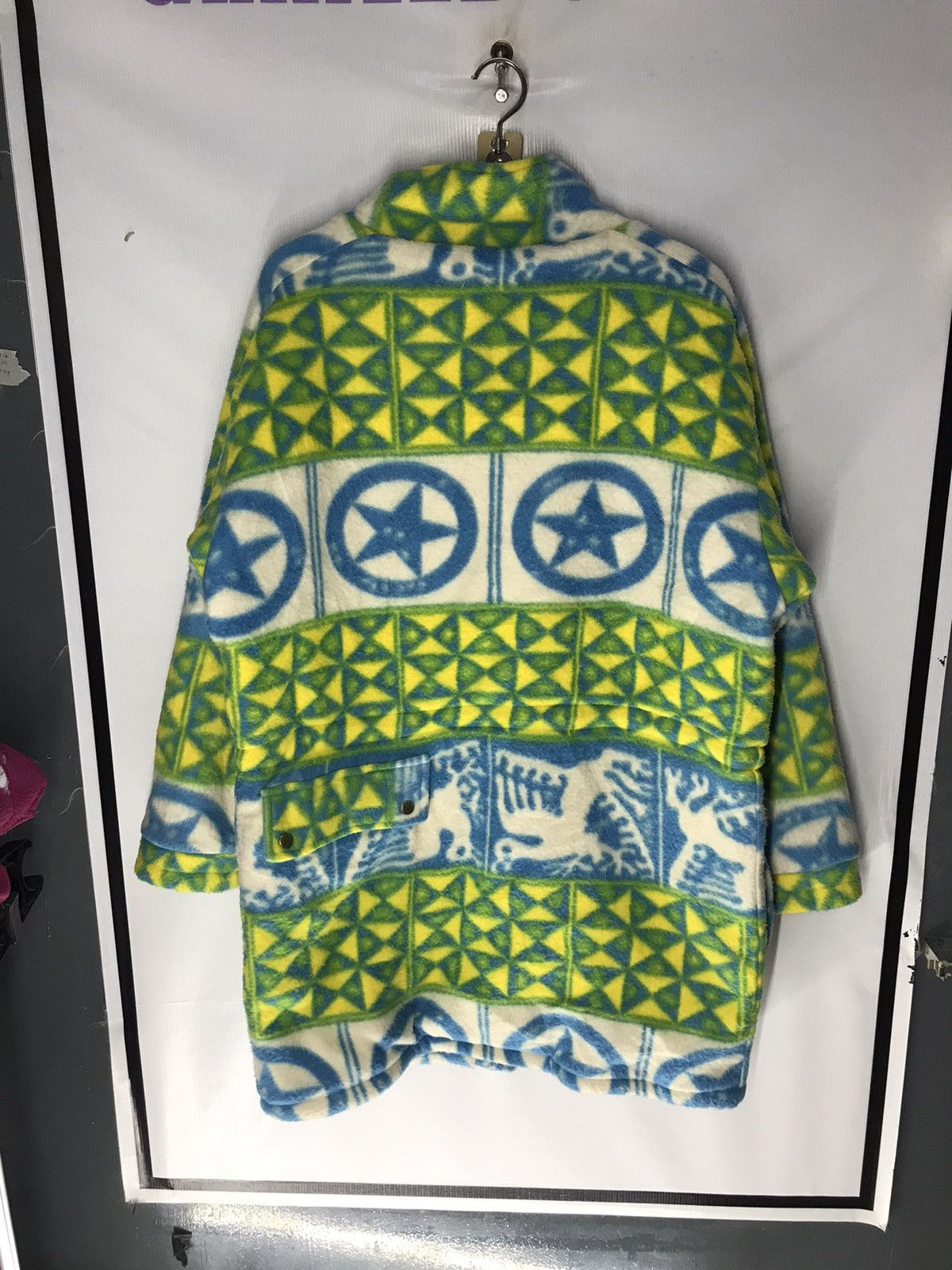 Chiyogami printed multipocket parkas jacket