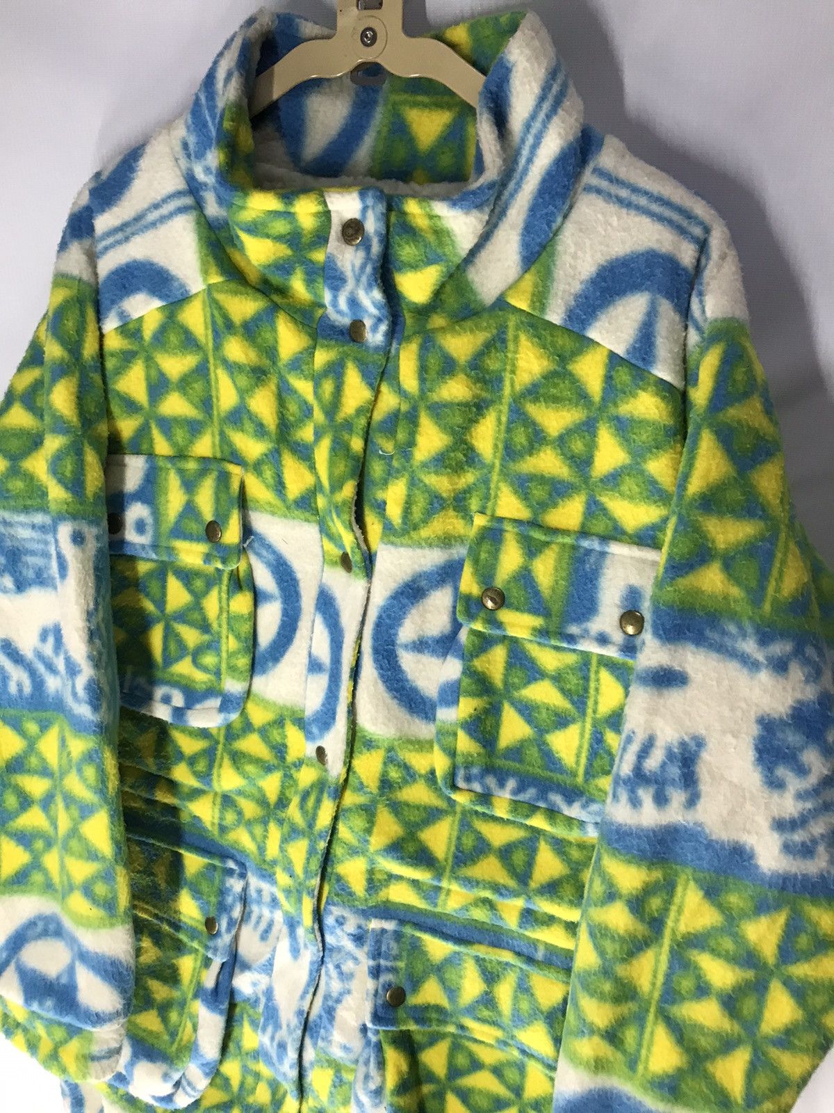 Chiyogami printed multipocket parkas jacket