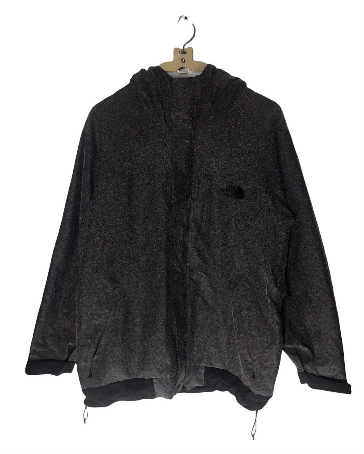 The north face zipper jacket with hoodie