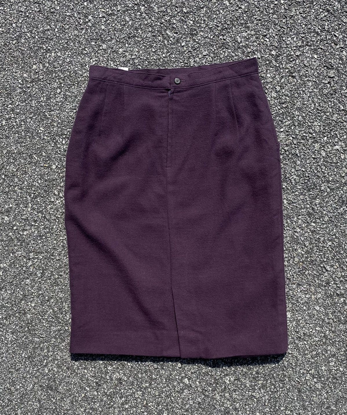 Japanese Brand Vintage Christian Aujard Liberte Wool Midi Skirts Size 31" - 1 Thumbnail