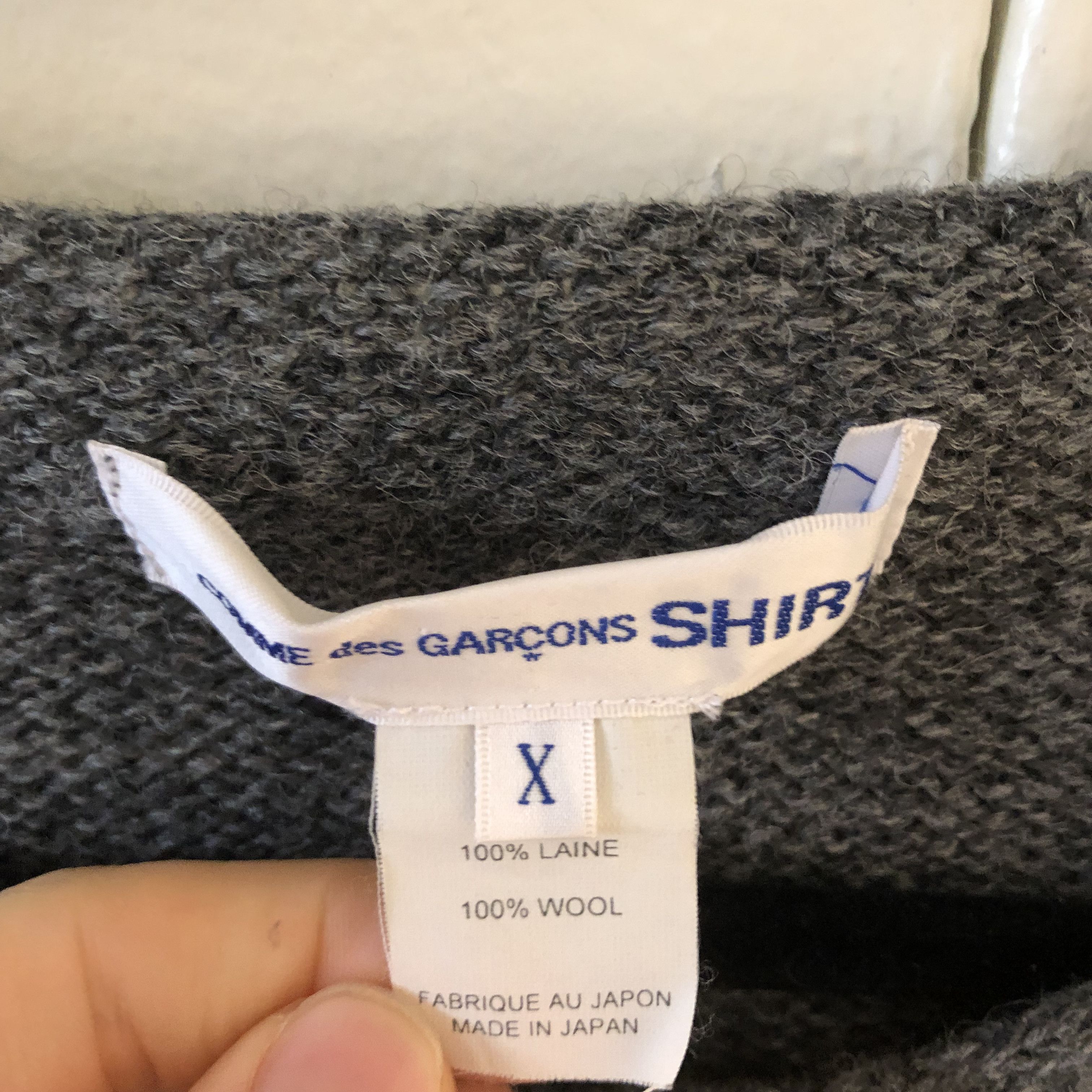 Comme des Garcons Comme des Garcons SHIRT Knit Wool Sweater Size US XL / EU 56 / 4 - 3 Thumbnail