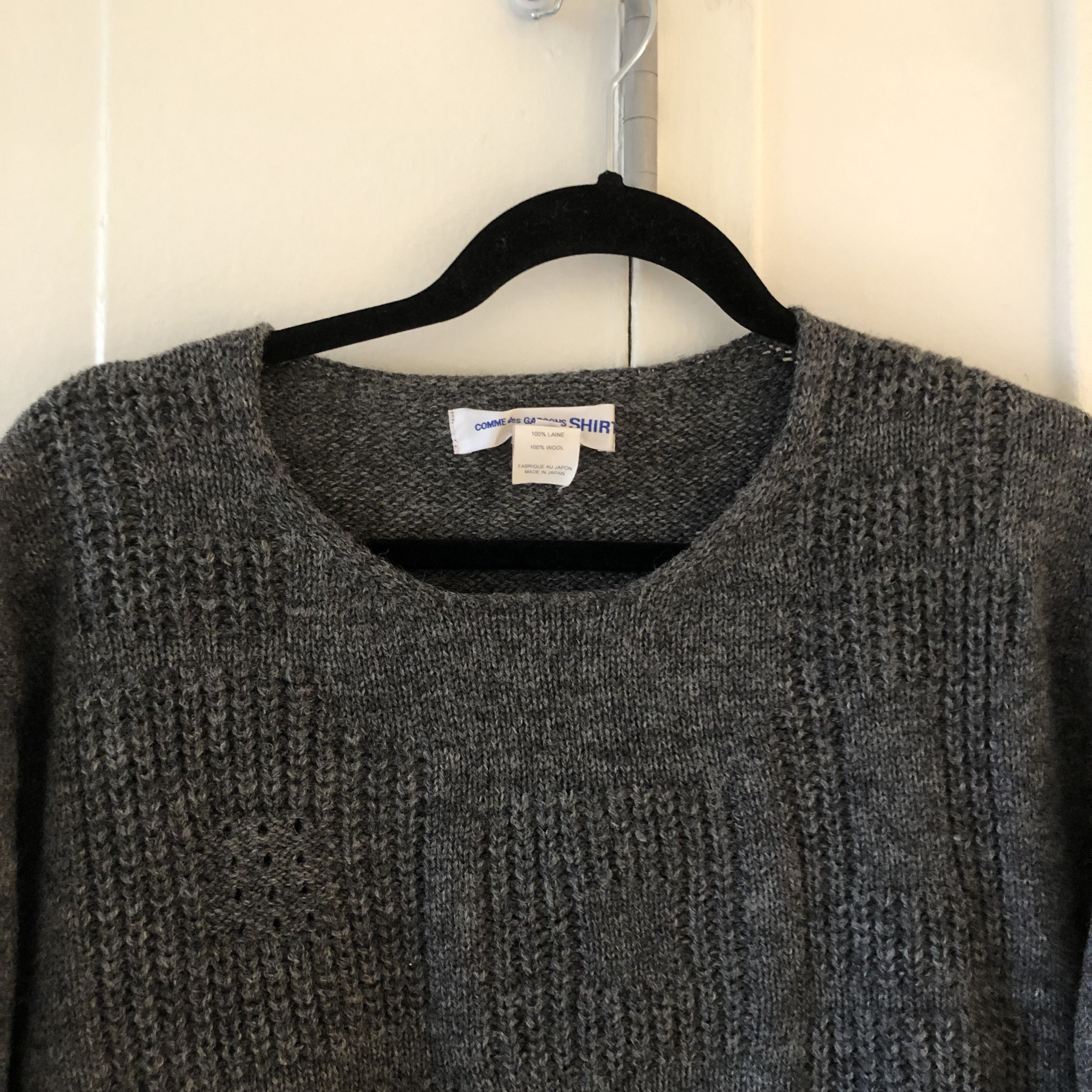 Comme des Garcons Comme des Garcons SHIRT Knit Wool Sweater Size US XL / EU 56 / 4 - 2 Thumbnail