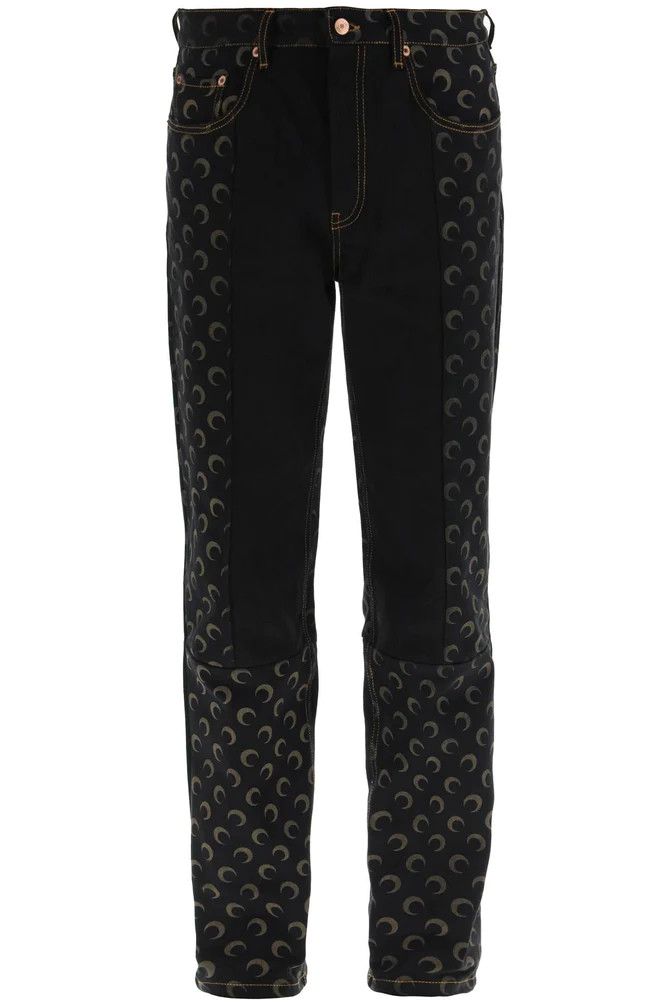 image of Marine Serre Denim Trousers In Black, Men's (Size 32)