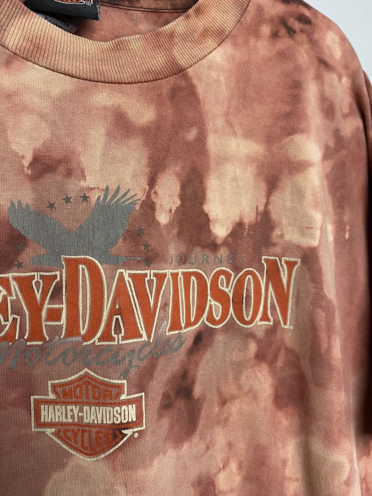Harley Davidson × Vintage Harley Davidson vintage Tie-dye T-shirt New Smyrna Beach FL Size US XL / EU 56 / 4 - 4 Thumbnail