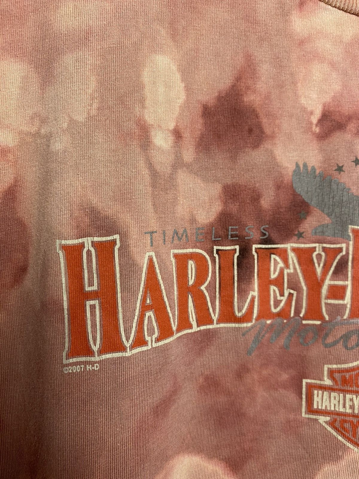 Harley Davidson × Vintage Harley Davidson vintage Tie-dye T-shirt New Smyrna Beach FL Size US XL / EU 56 / 4 - 3 Thumbnail