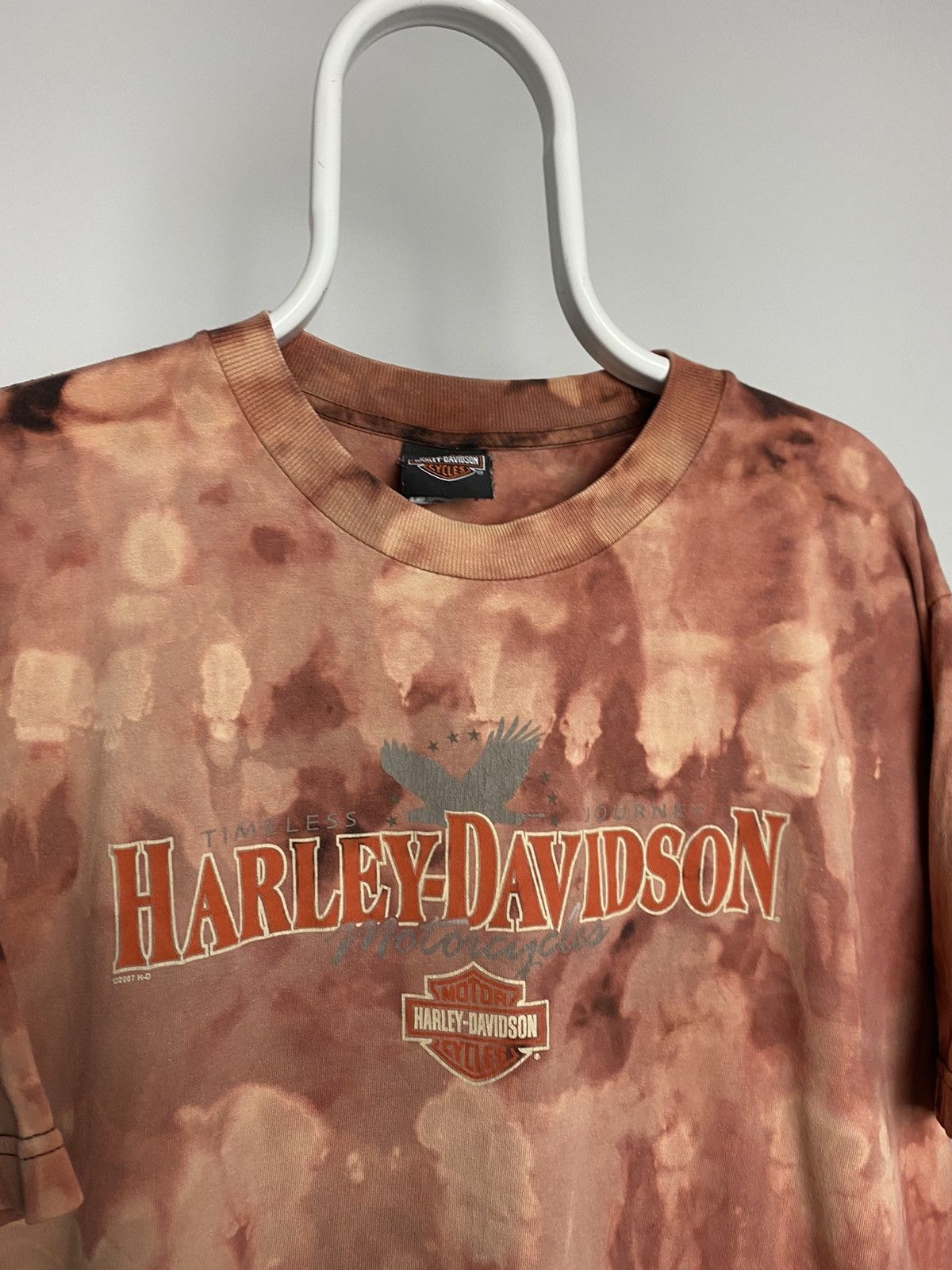 Harley Davidson × Vintage Harley Davidson vintage Tie-dye T-shirt New Smyrna Beach FL Size US XL / EU 56 / 4 - 2 Thumbnail