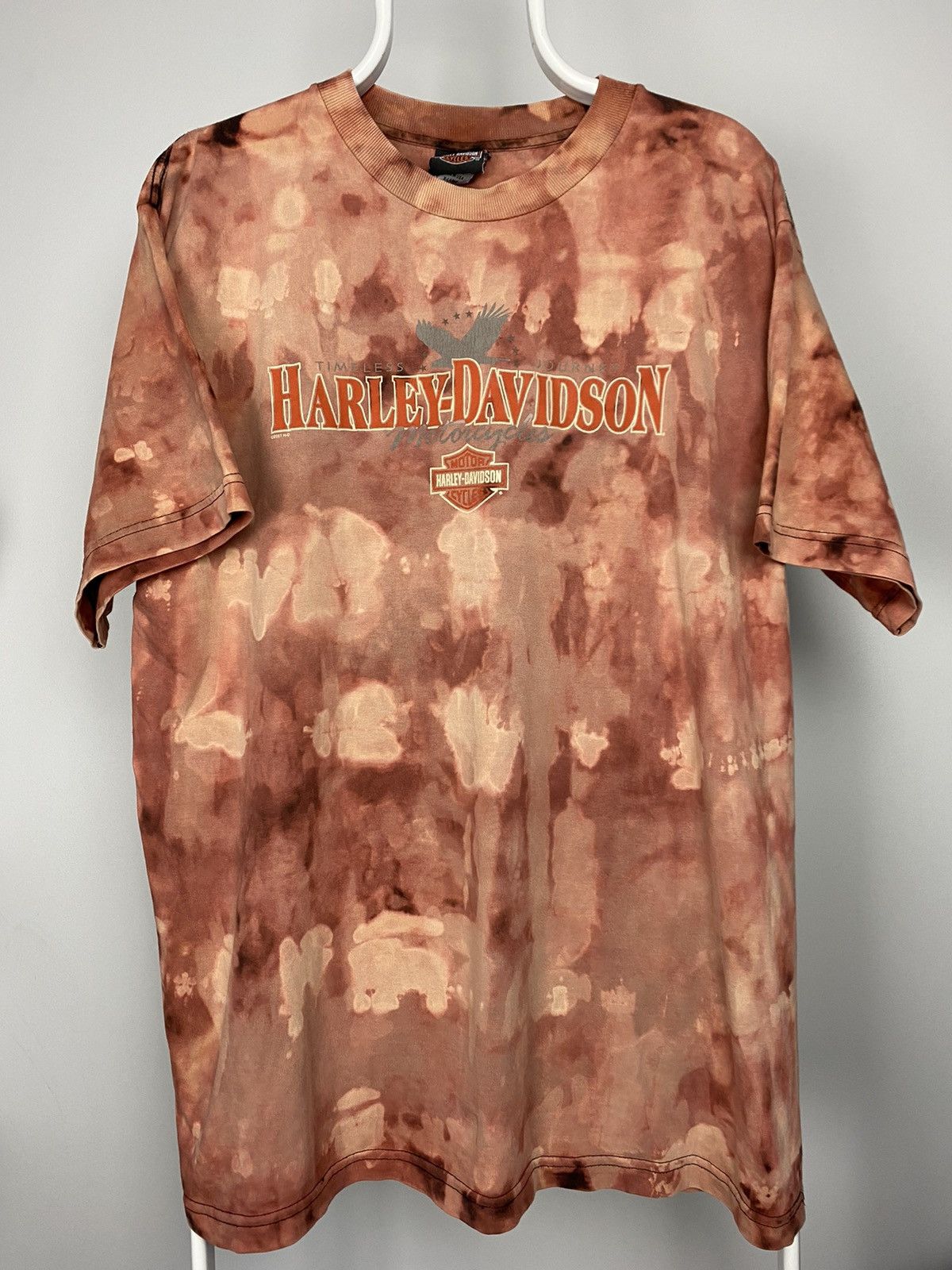 Harley Davidson × Vintage Harley Davidson vintage Tie-dye T-shirt New Smyrna Beach FL Size US XL / EU 56 / 4 - 1 Thumbnail