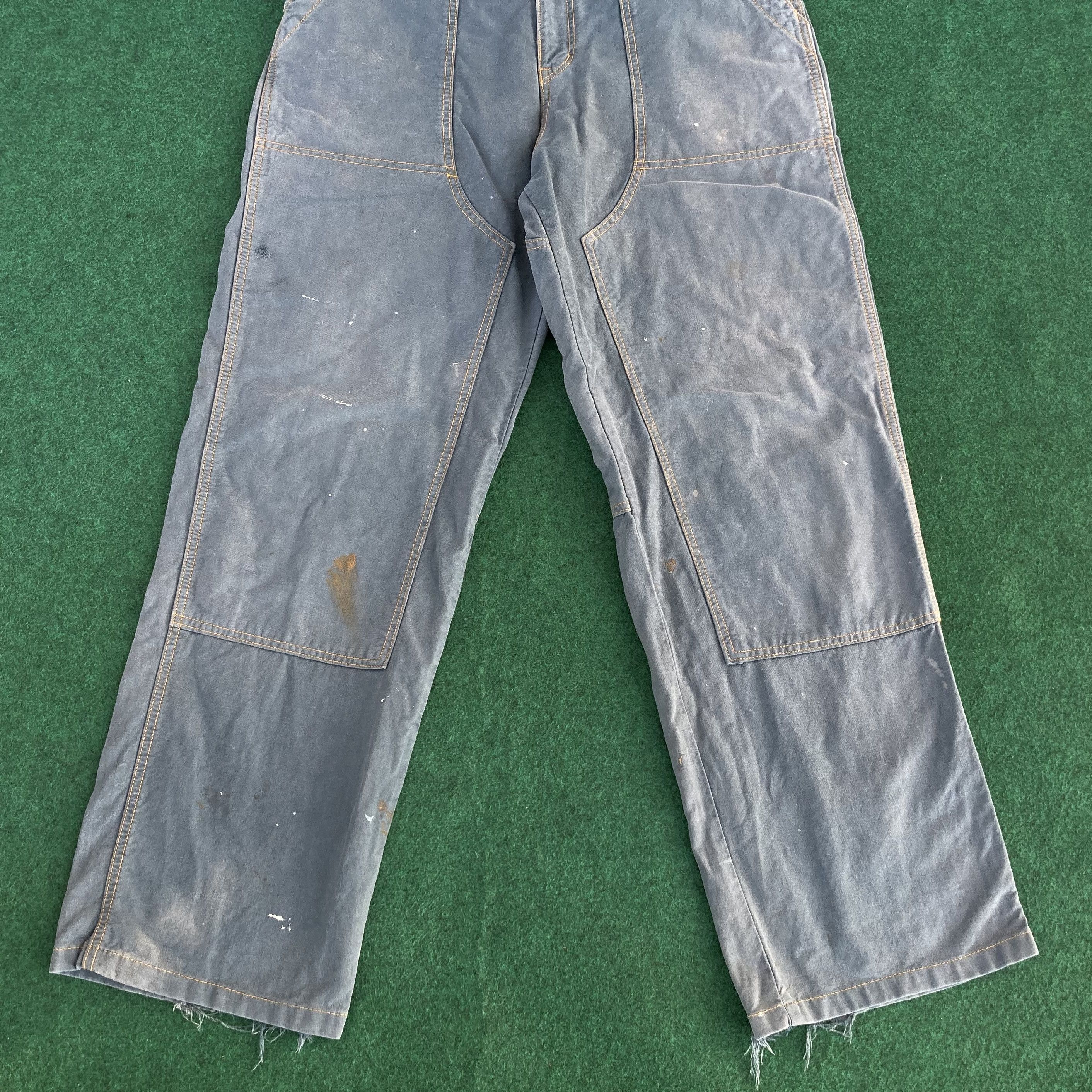 Japanese Brand Vtg John Bull Double Knee Work Wear Paint Zipper Pant Jeans Size US 30 / EU 46 - 4 Thumbnail