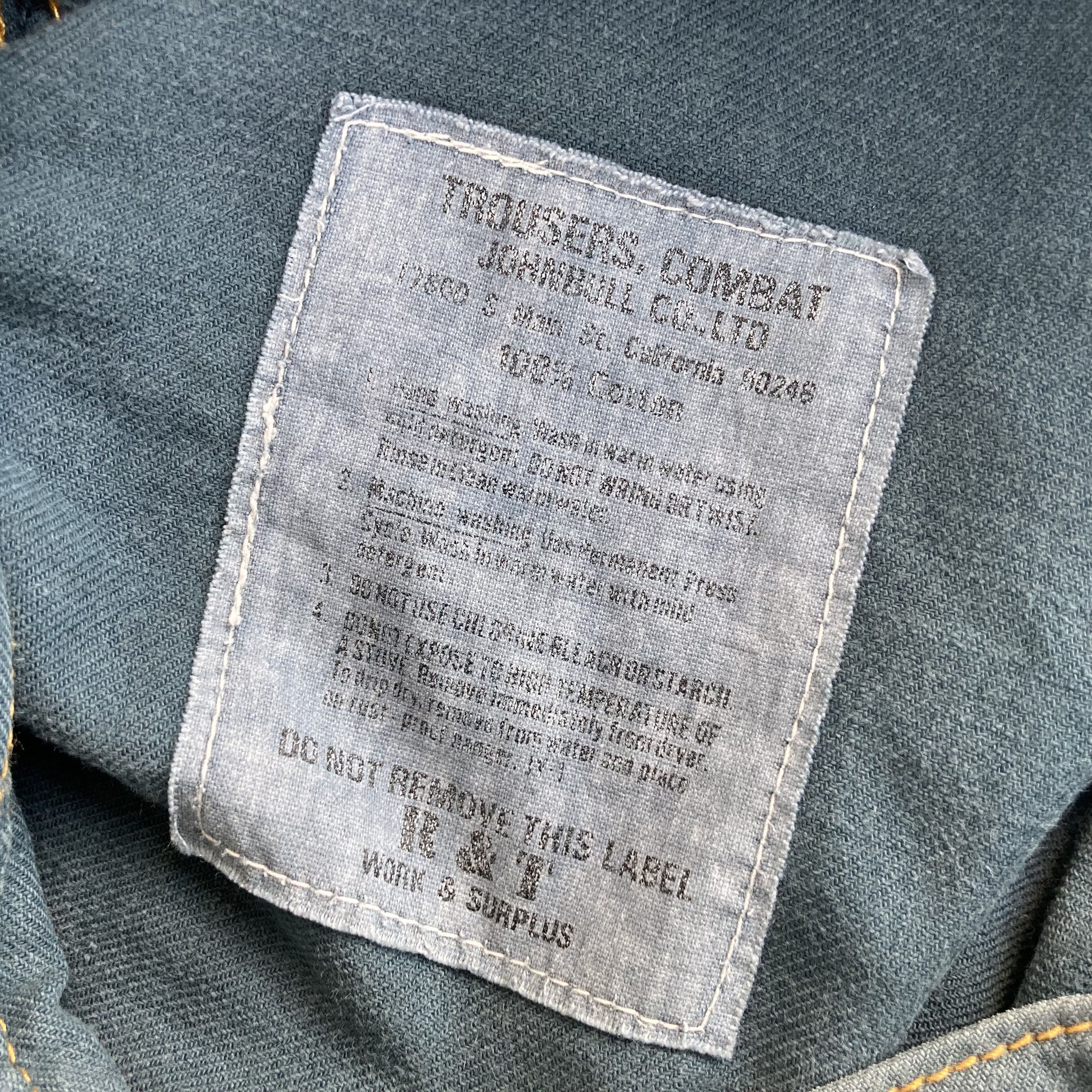 Japanese Brand Vtg John Bull Double Knee Work Wear Paint Zipper Pant Jeans Size US 30 / EU 46 - 6 Thumbnail