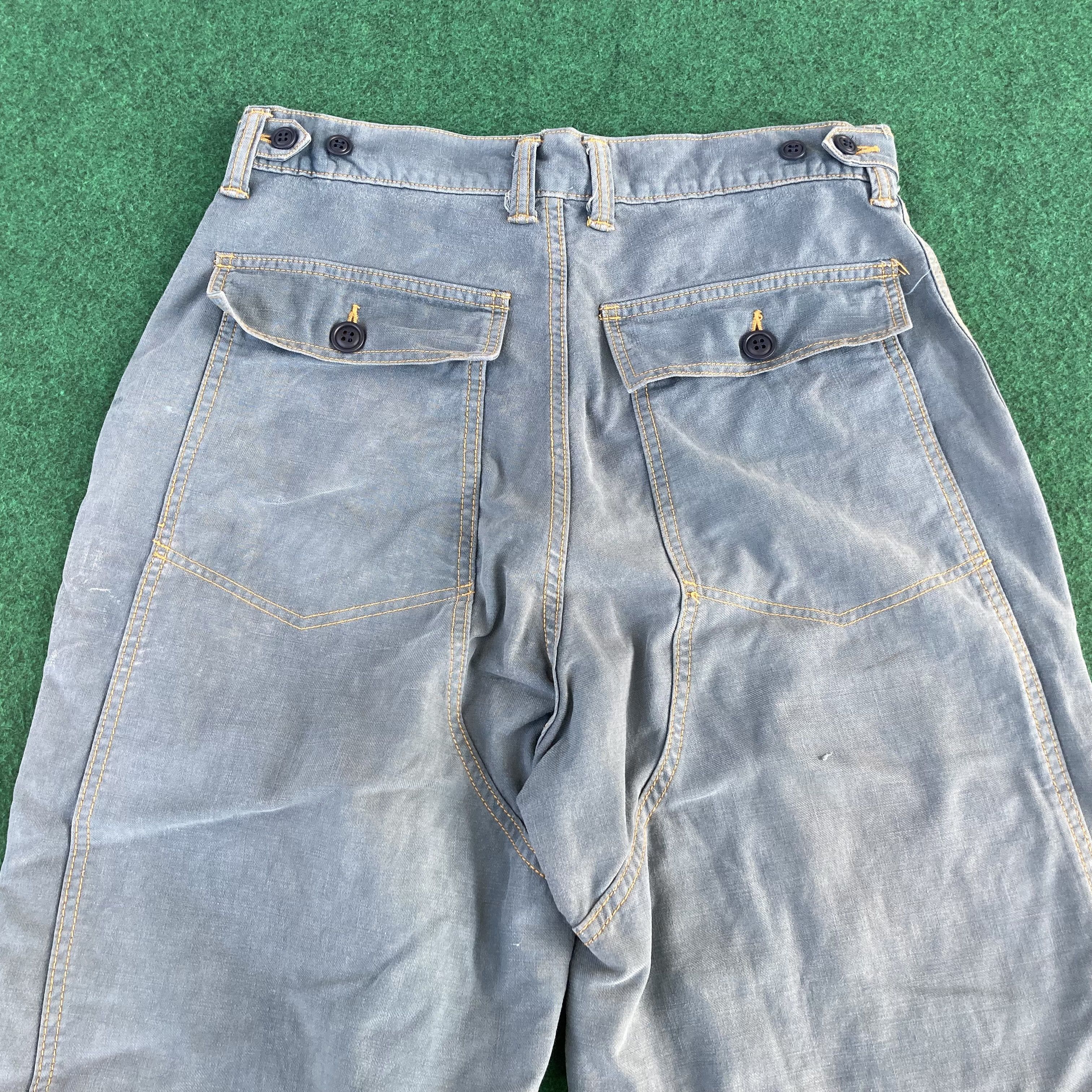 Japanese Brand Vtg John Bull Double Knee Work Wear Paint Zipper Pant Jeans Size US 30 / EU 46 - 8 Thumbnail