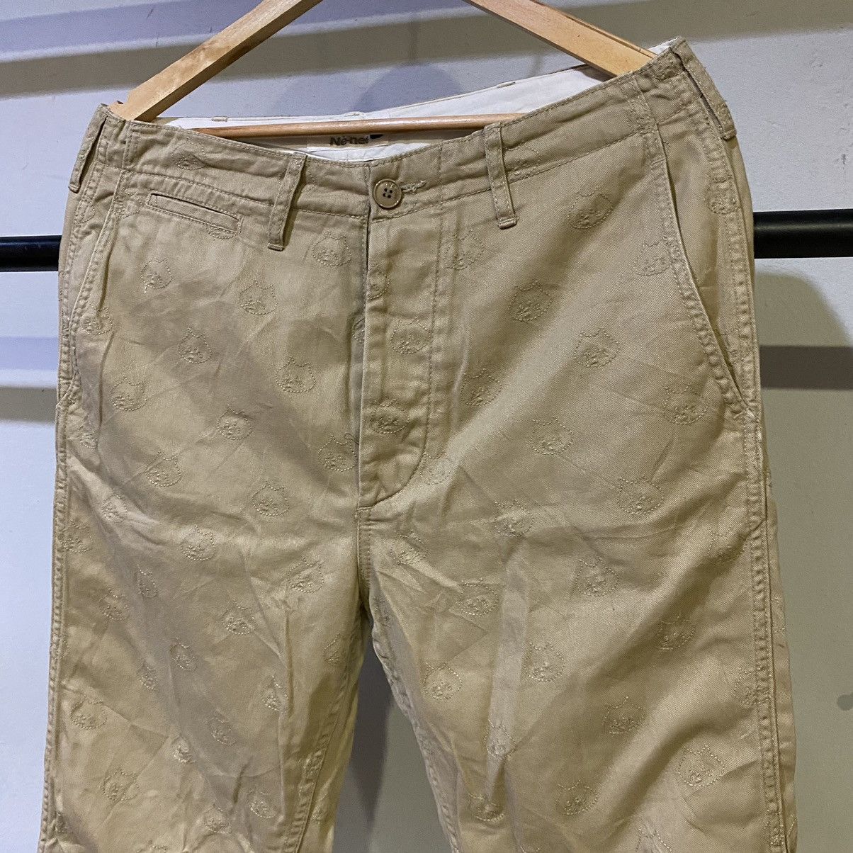 Issey Miyake × Ne-Net × Tsumori Chisato RARE‼️Issey Miyake By Ne-net Monogram Embroidery Casual Pant Size US 34 / EU 50 - 3 Thumbnail