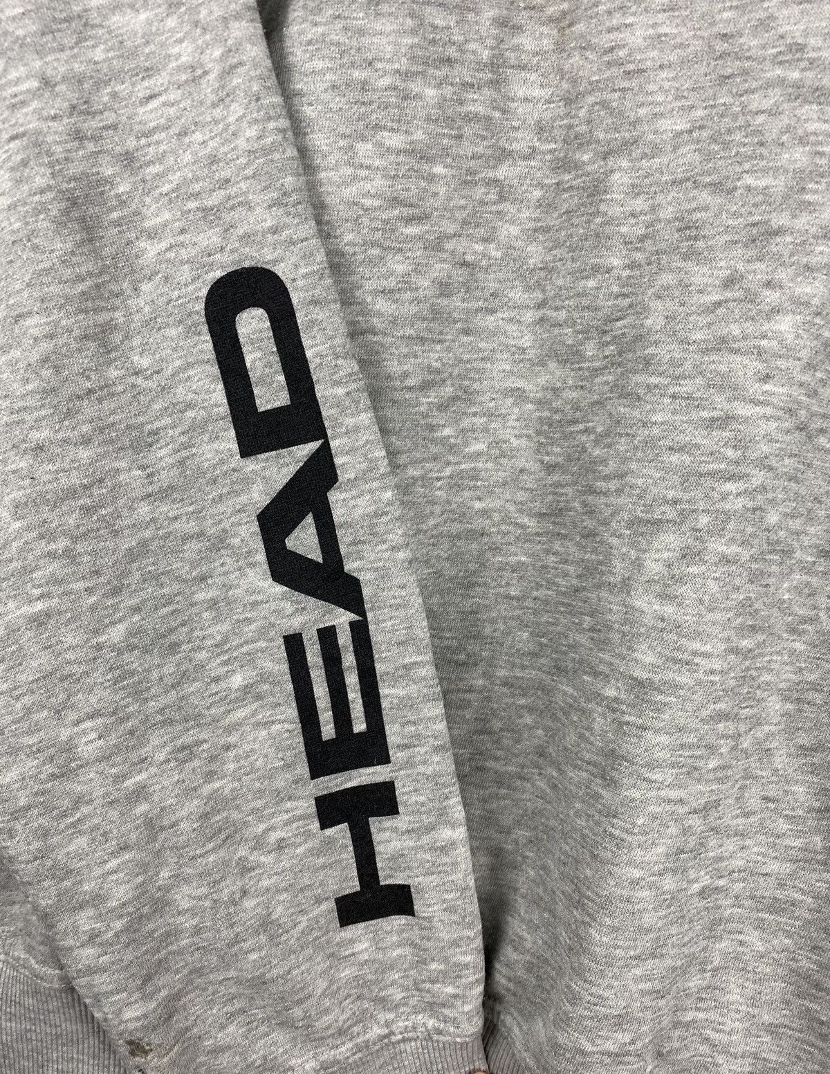 Japanese Brand STEAL 🔥 Vintage Small Logo Embroidered Head Sweatshirt Size US L / EU 52-54 / 3 - 11 Thumbnail