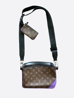 LOUIS VUITTON Monogram Eclipse Trio Backpack Backpack M45538 LV Auth 29886A