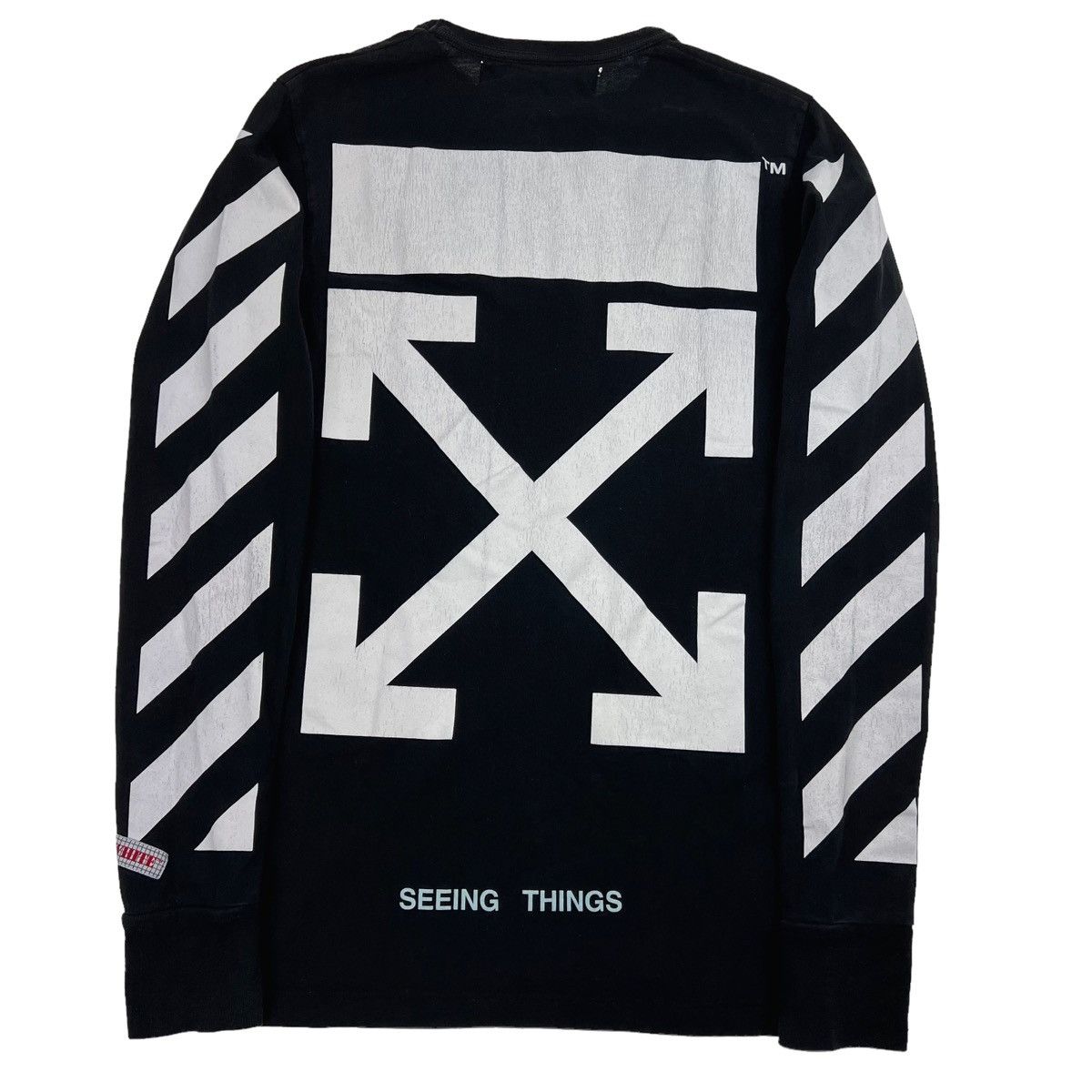 Off-White Off-White Diagonal Arrows Black Long Sleeve T Shirt Size US XS / EU 42 / 0 - 2 Thumbnail