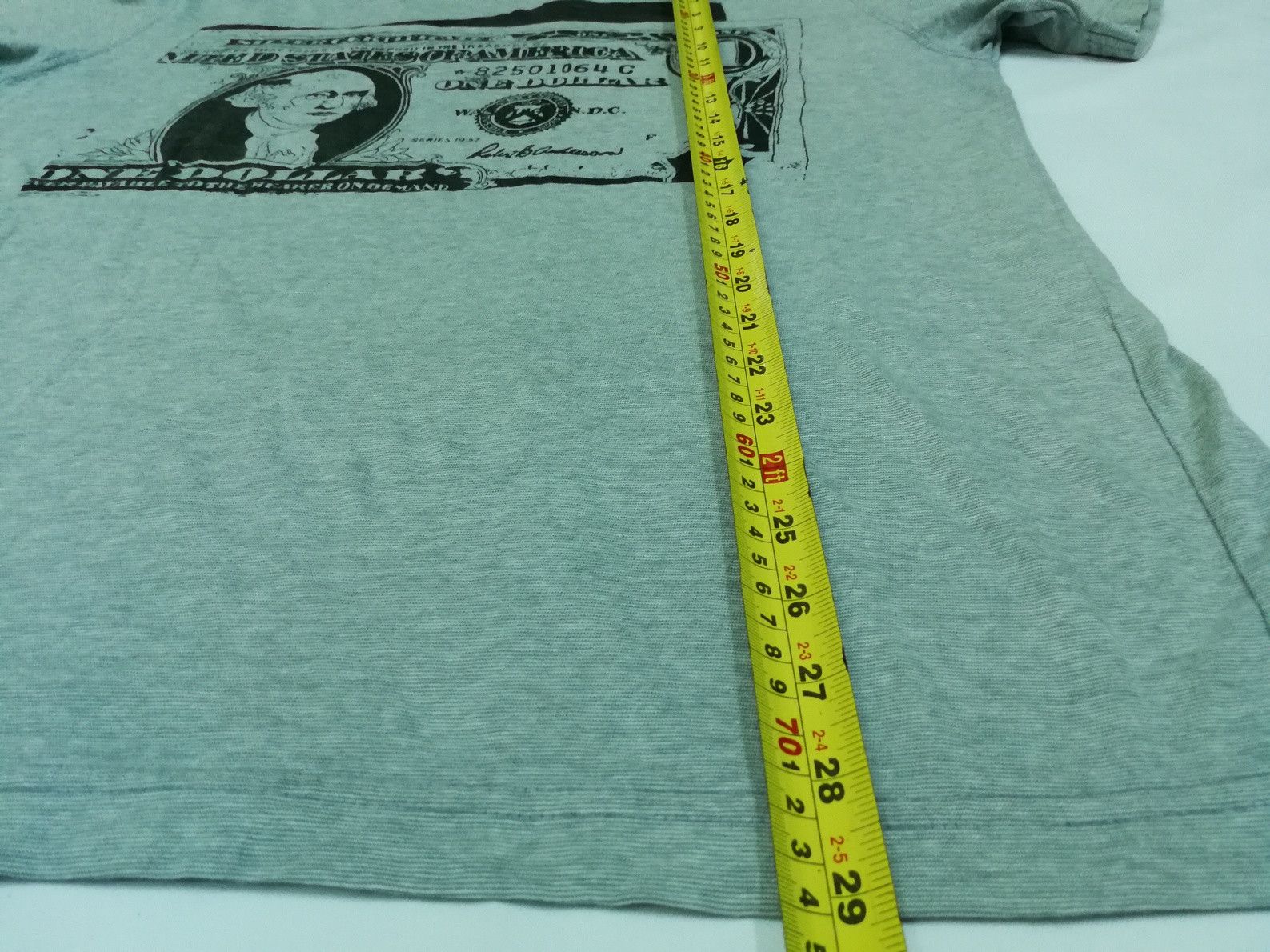 Andy Warhol ANDY WARHOL Big Logo One Dollar Money Art Tee Size US L / EU 52-54 / 3 - 6 Thumbnail