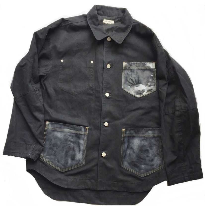image of Milkboy Silicon Pocket Jacket Undercover,comme Des Garcons in Dark Navy, Men's (Size Large)