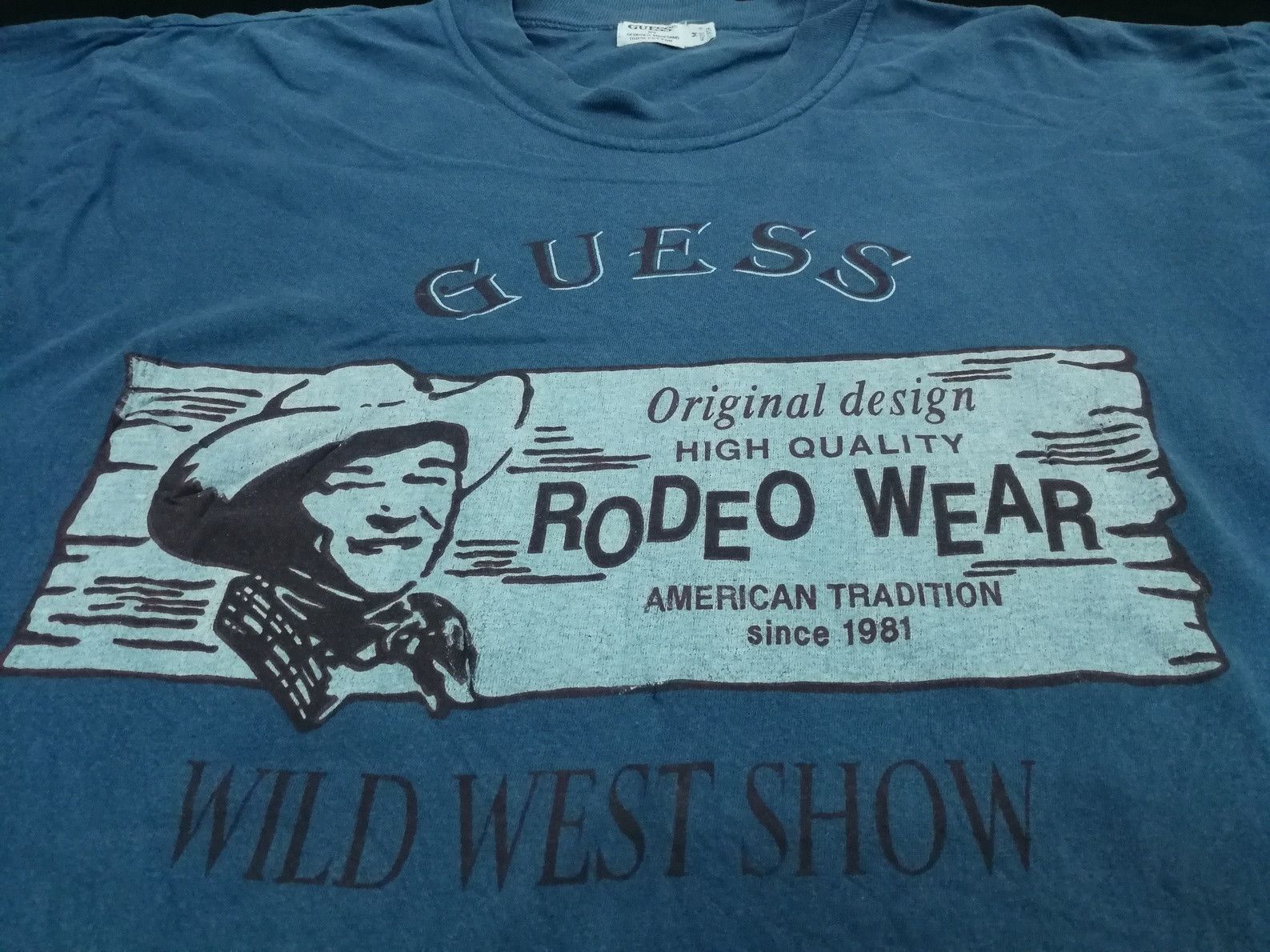 Guess Vintage Guess Rodeo Wear T-Shirt Georges Marciano Size US L / EU 52-54 / 3 - 1 Thumbnail