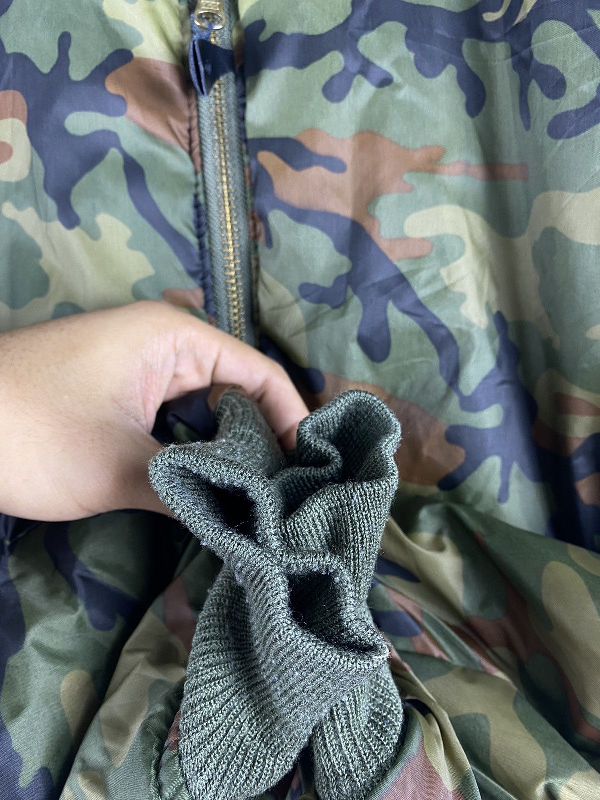 Other Vintage Puremind Camo Riversable Zip Up Bomber Jacket Size US L / EU 52-54 / 3 - 8 Thumbnail