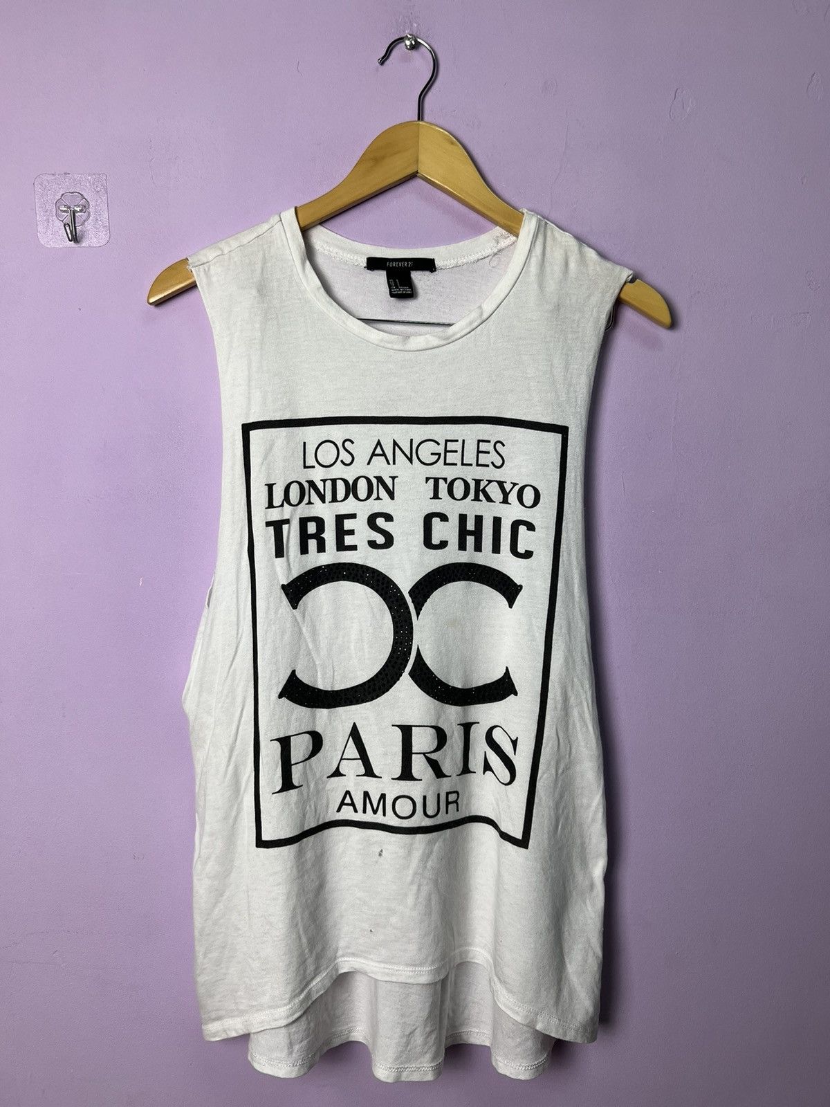 Forever 21 🔥Forever 21 Paris Amour Tank Tops Size S / US 4 / IT 40 - 1 Thumbnail