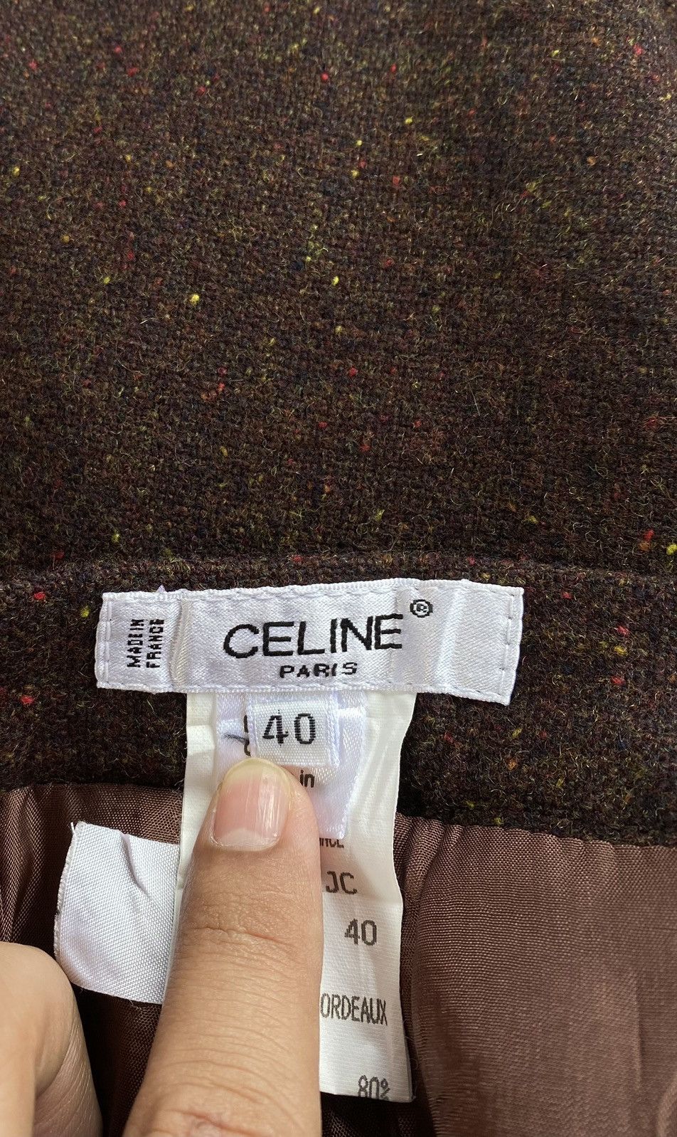 Celine STEAL 🔥 Vintage Celine Trema JC Wool Skirts Size 28" / US 6 / IT 42 - 4 Thumbnail