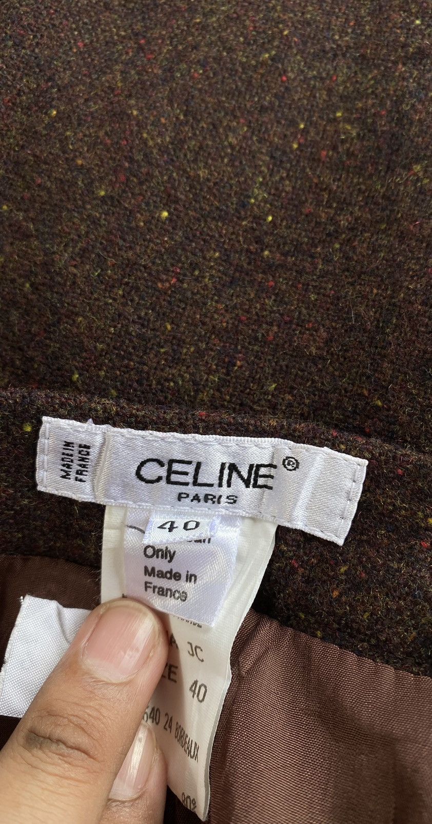 Celine STEAL 🔥 Vintage Celine Trema JC Wool Skirts Size 28" / US 6 / IT 42 - 5 Thumbnail