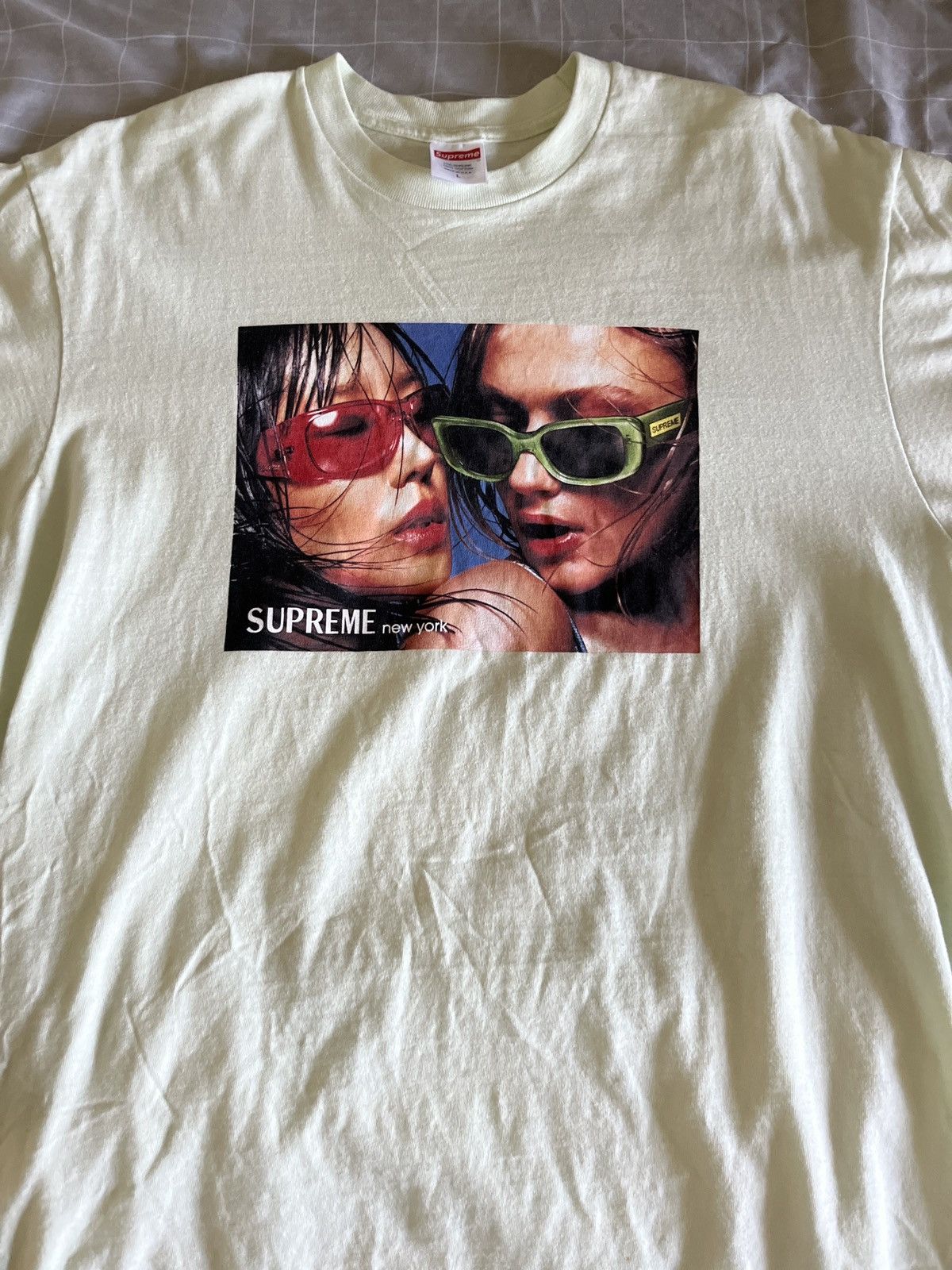 Supreme Supreme Eyewear Tee (Pale Green) | Grailed