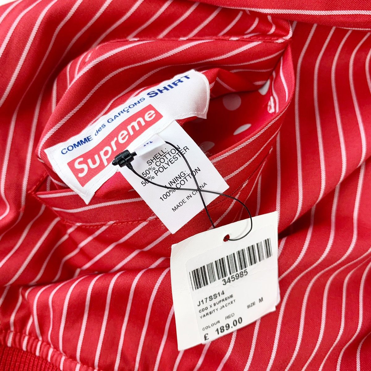 Comme des Garcons × Supreme Supreme x Comme Des Garcons F/W 14 Reversible Varsity Jacket Size US M / EU 48-50 / 2 - 7 Thumbnail