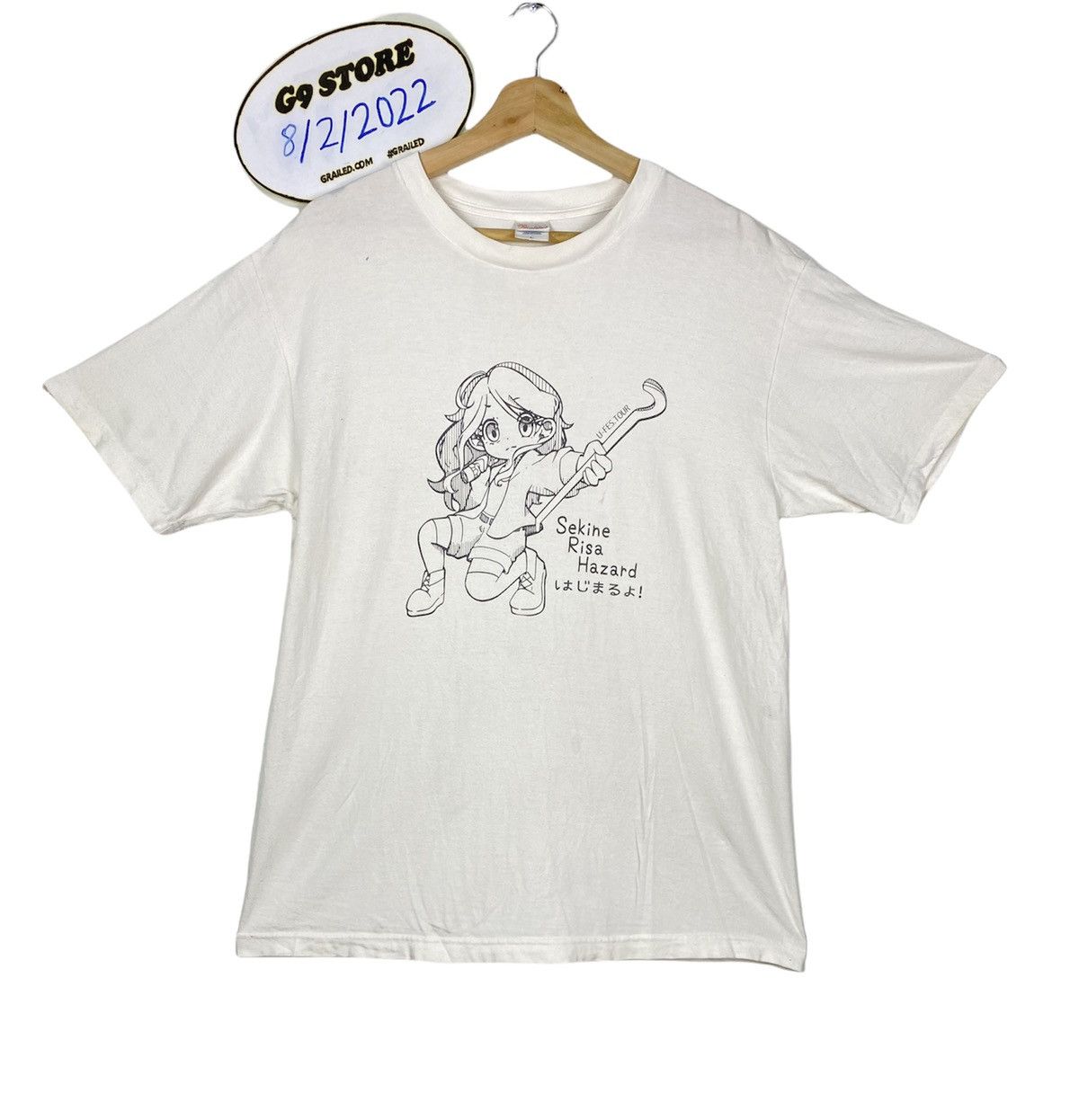 Anime NEED GONE 🔥 Vintage Sekine Risa Hazard T shirt Tee Size US L / EU 52-54 / 3 - 1 Thumbnail