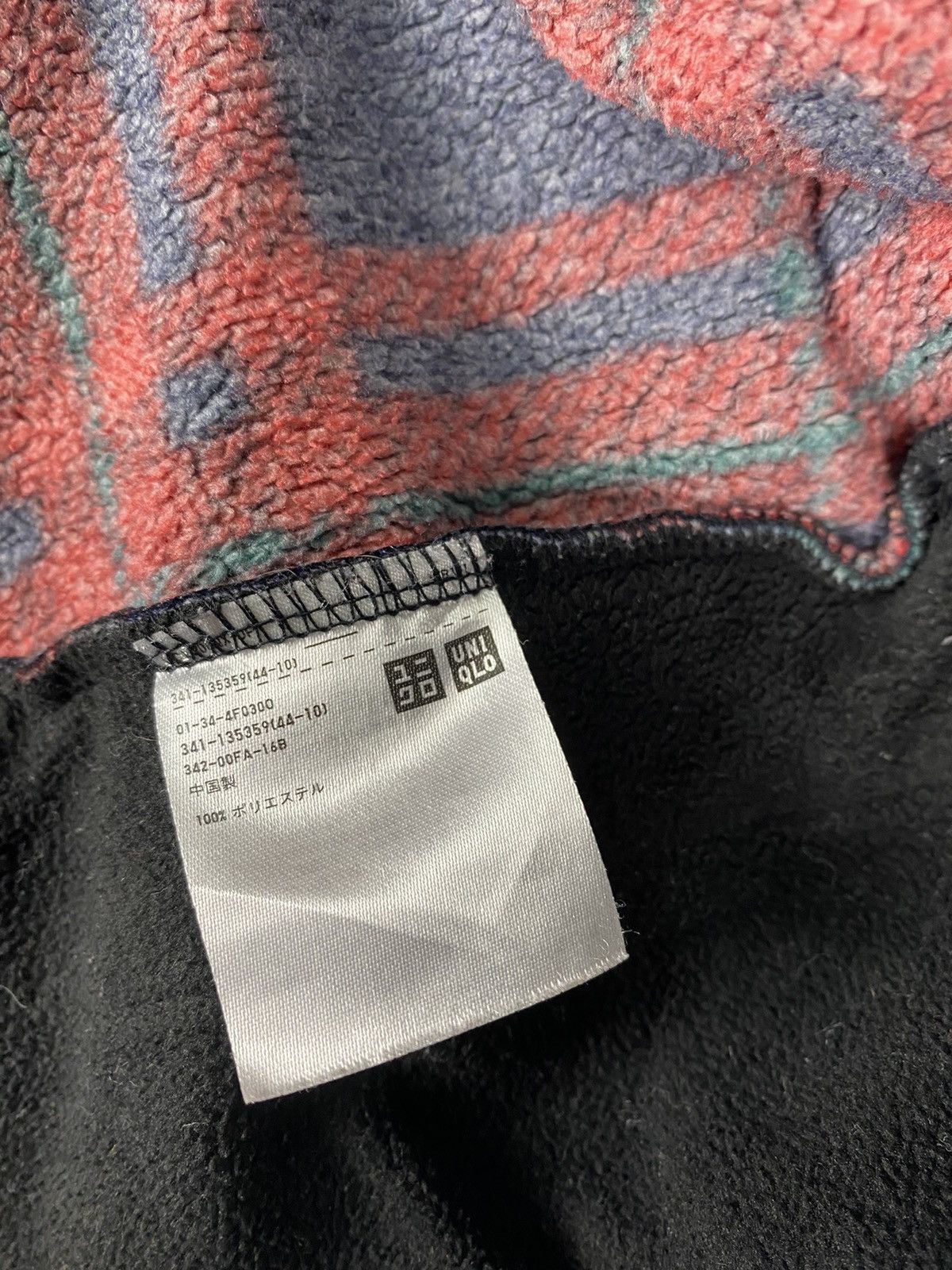 Japanese Brand OFFER 🔥 Vintage Fleece Checkered Sweater Jacket By Uniqlo Size US XL / EU 56 / 4 - 5 Thumbnail