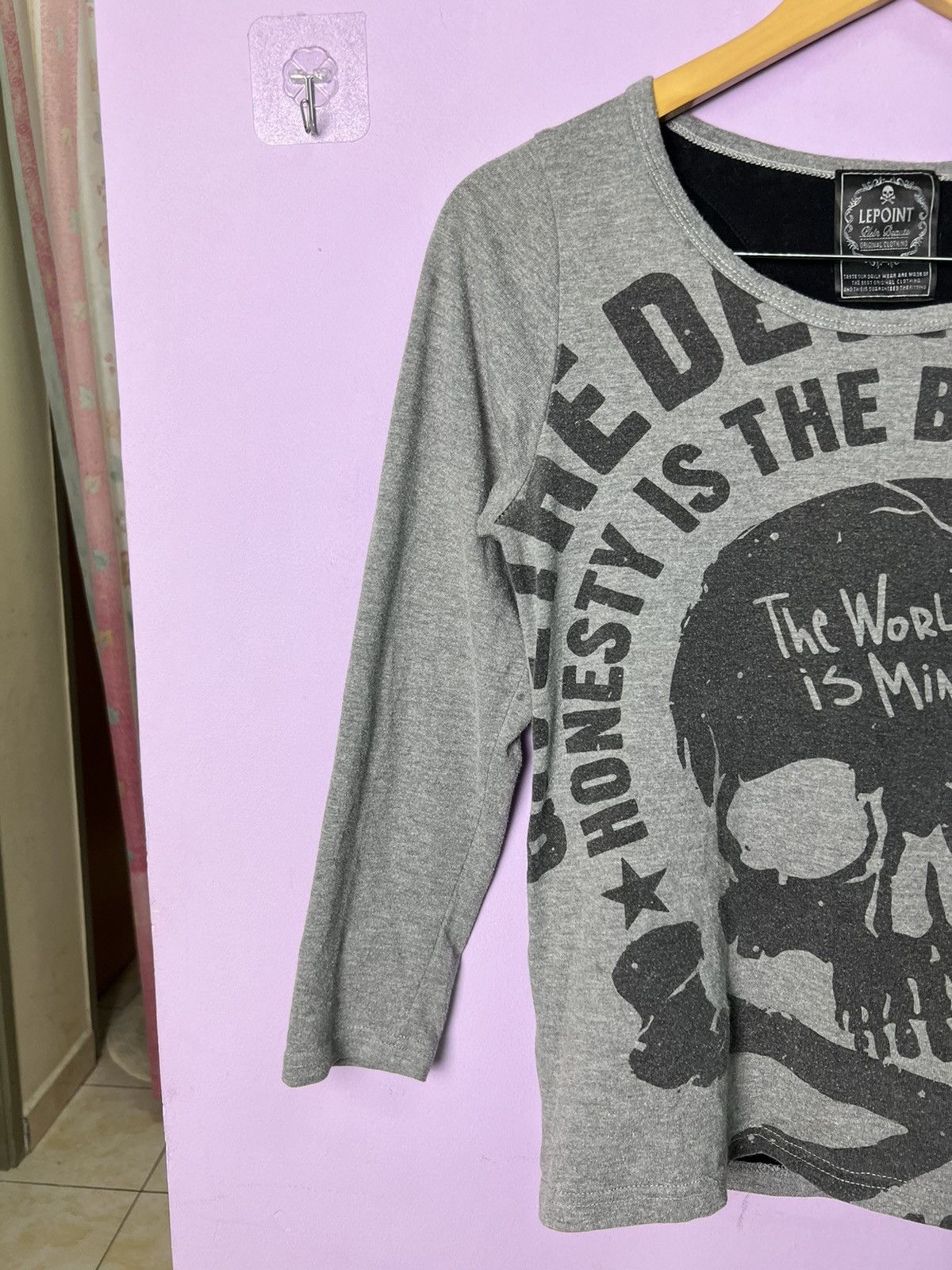 Seditionaries 🔥Lepoint Skulls The World Is Mine Long Sleeves Size XS / US 0-2 / IT 36-38 - 3 Thumbnail