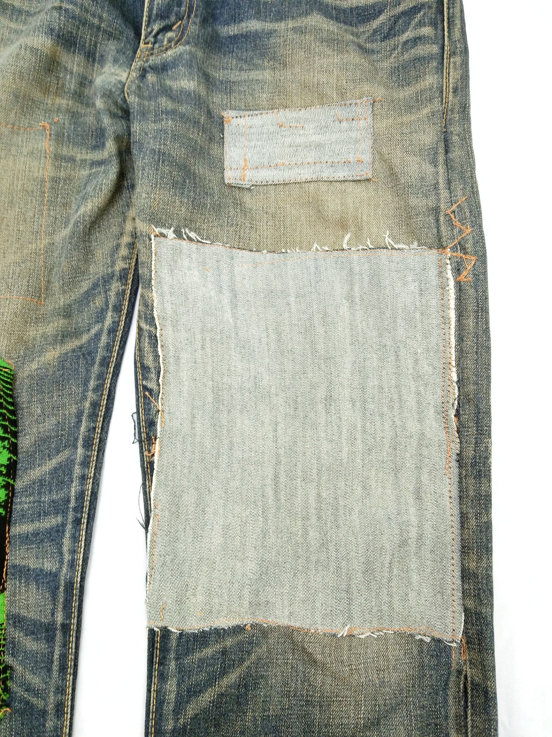 Levi's Vintage Levi's 505 Custom Patchwork Denim Jeans 34x32 Size US 34 / EU 50 - 5 Thumbnail