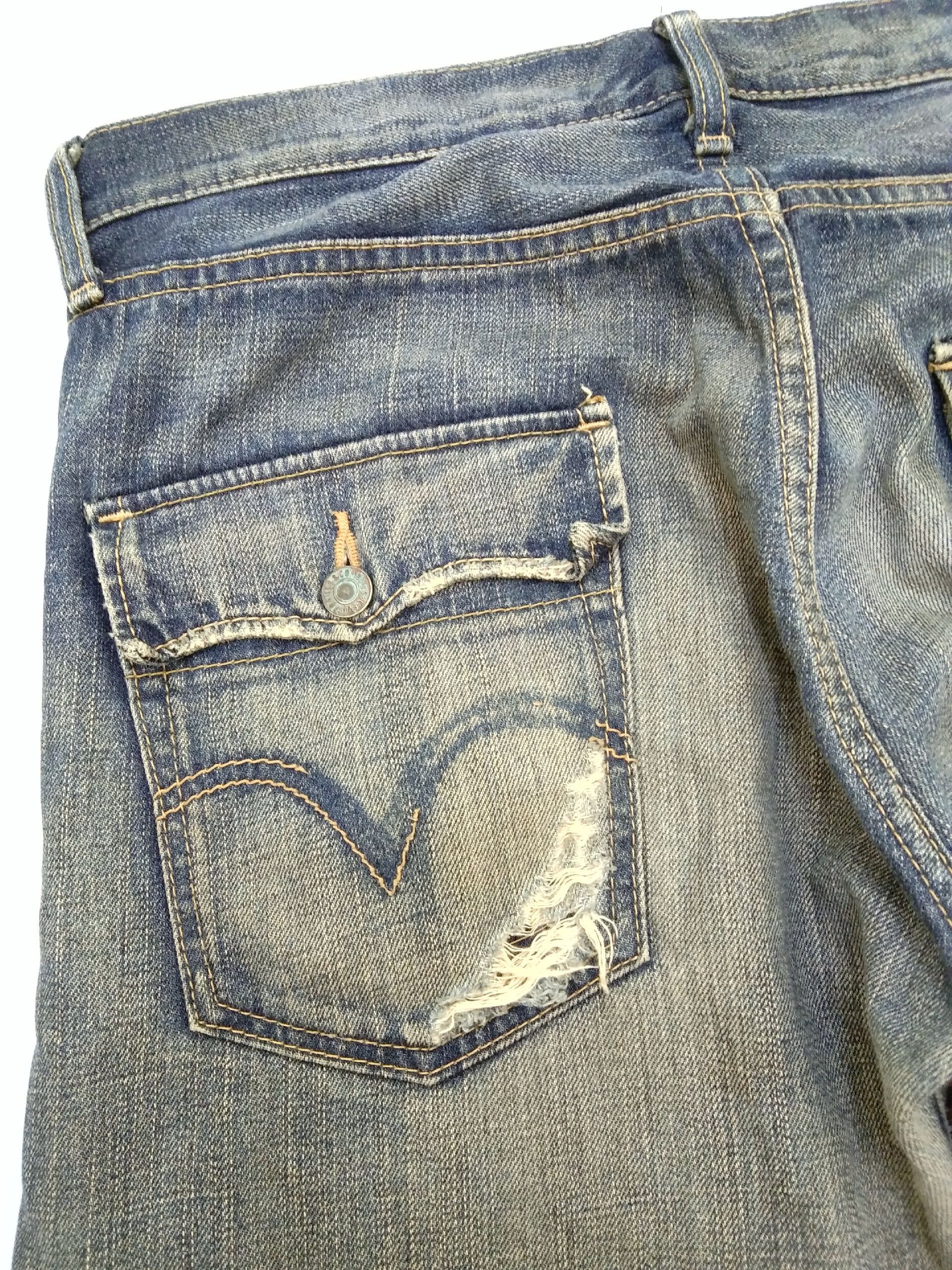 Levi's Vintage Levi's 505 Custom Patchwork Denim Jeans 34x32 Size US 34 / EU 50 - 4 Thumbnail