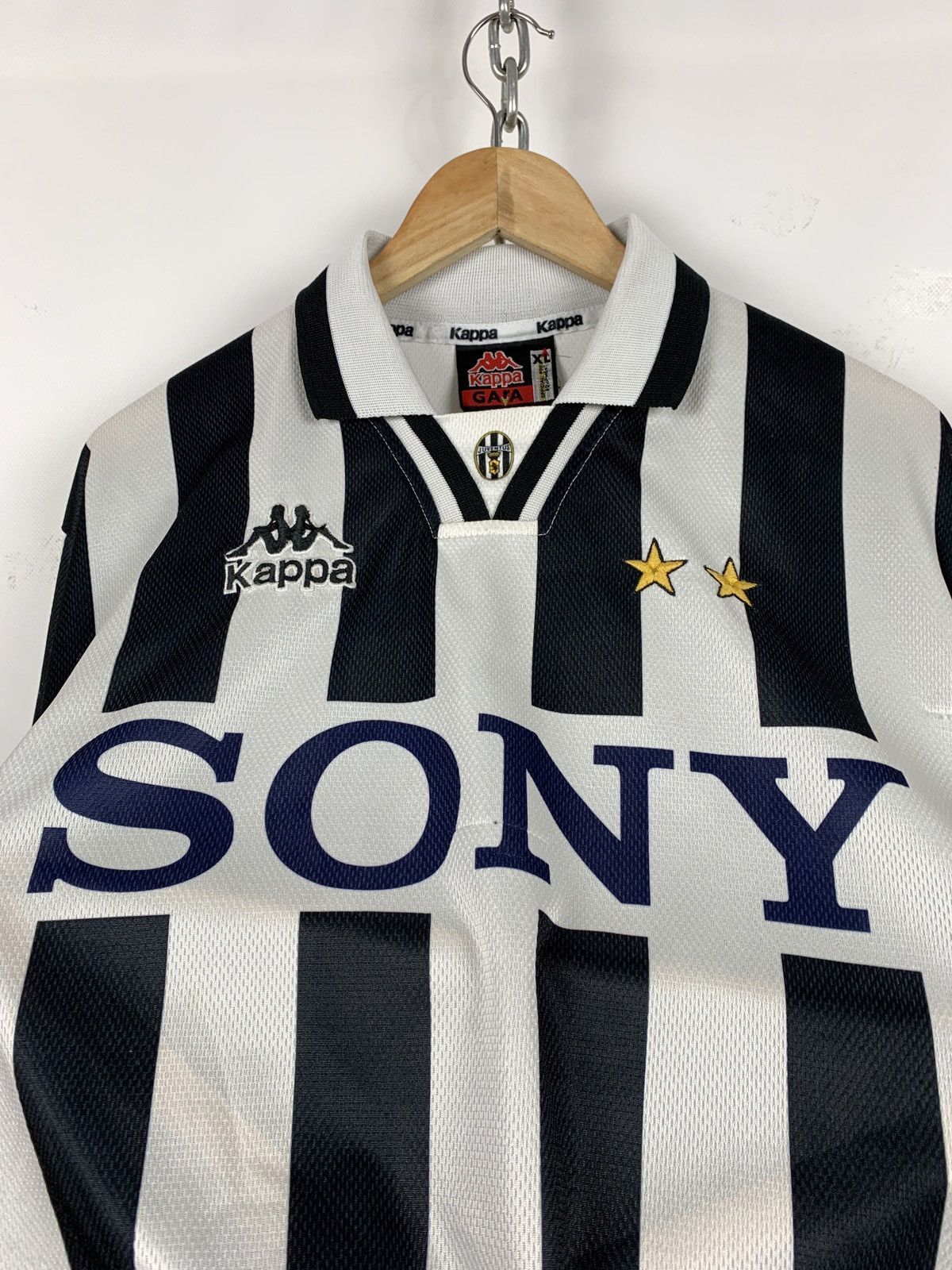 Kappa × Vintage 1995-96 Vintage Kappa Juventus Vieri #15 Home Soccer Jersey Size US XL / EU 56 / 4 - 6 Thumbnail