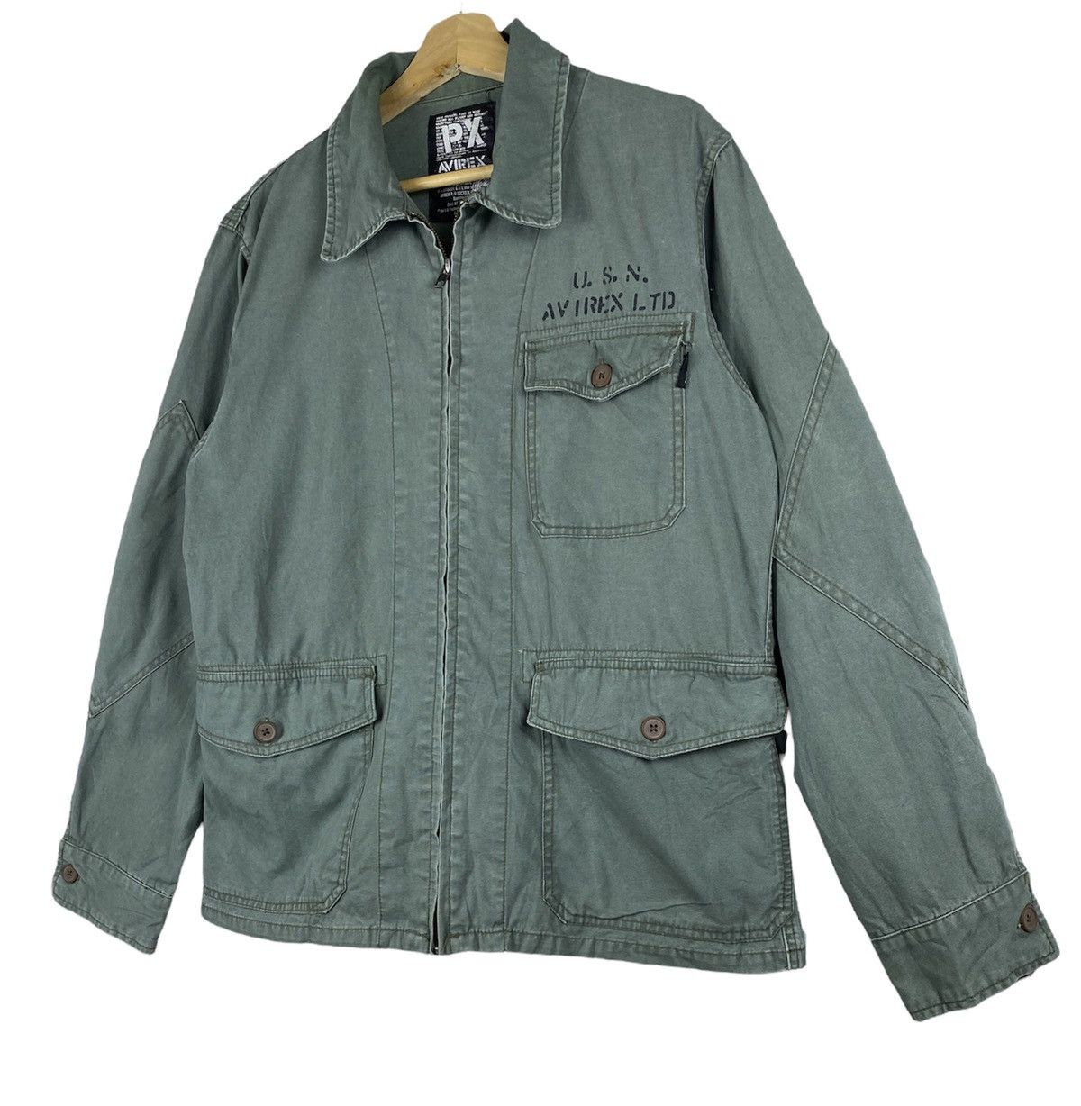Avirex OFFER 🔥 Vintage AVIREX Field Coat Tactical Utilities Jacket Size US L / EU 52-54 / 3 - 2 Thumbnail
