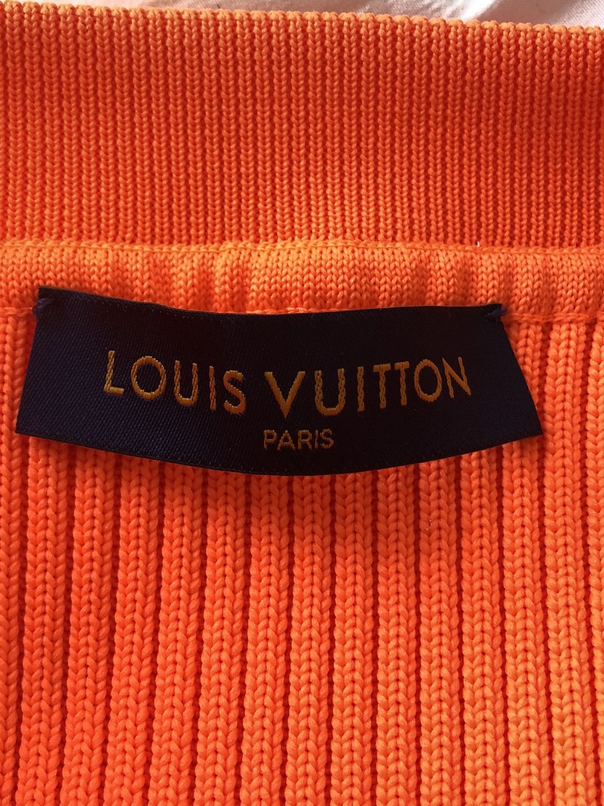 Louis Vuitton LV SS 2019 Runway Ribbed Utility Gilet Vest Orange Virgil Size US S / EU 44-46 / 1 - 18 Thumbnail