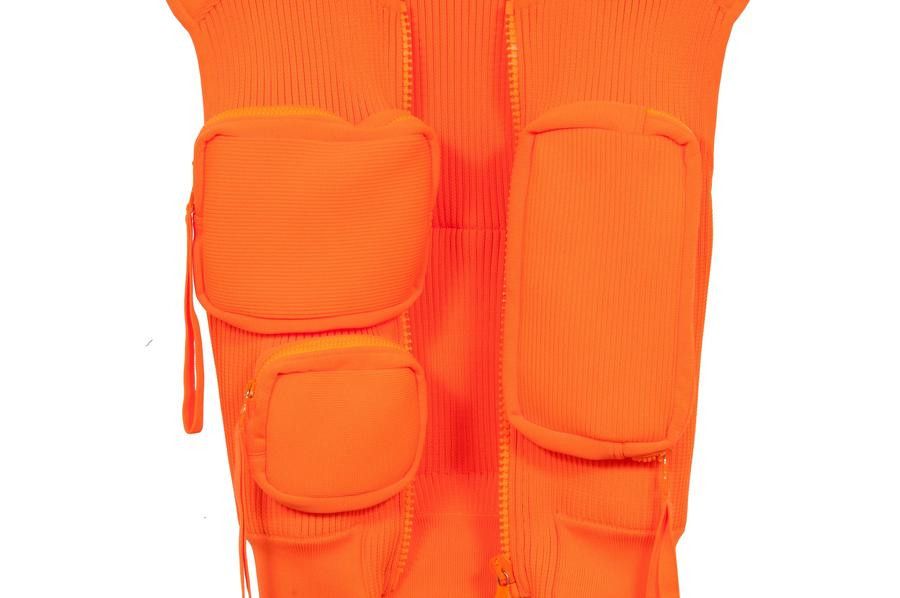 Louis Vuitton LV SS 2019 Runway Ribbed Utility Gilet Vest Orange Virgil Size US S / EU 44-46 / 1 - 7 Thumbnail