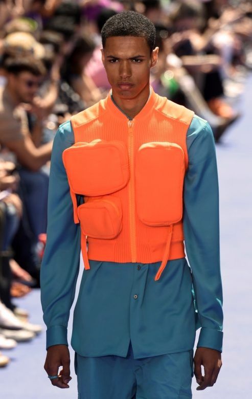 Louis Vuitton LV SS 2019 Runway Ribbed Utility Gilet Vest Orange Virgil Size US S / EU 44-46 / 1 - 3 Thumbnail