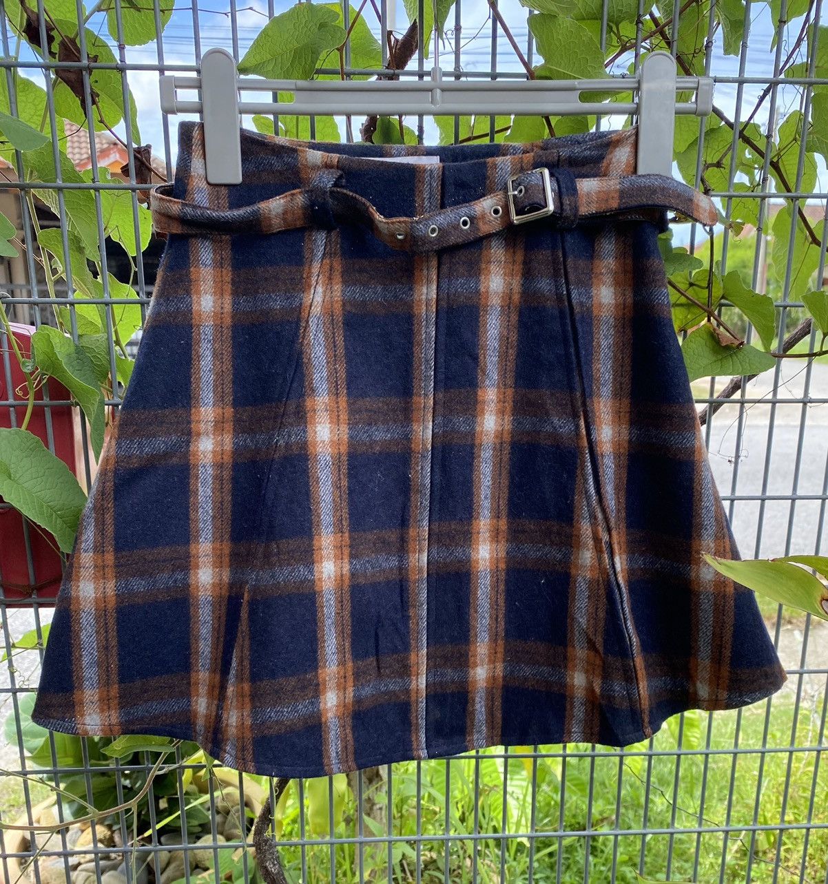image of Vintage Dazzlin Checkered Mini Skirts, Women's (Size 24)