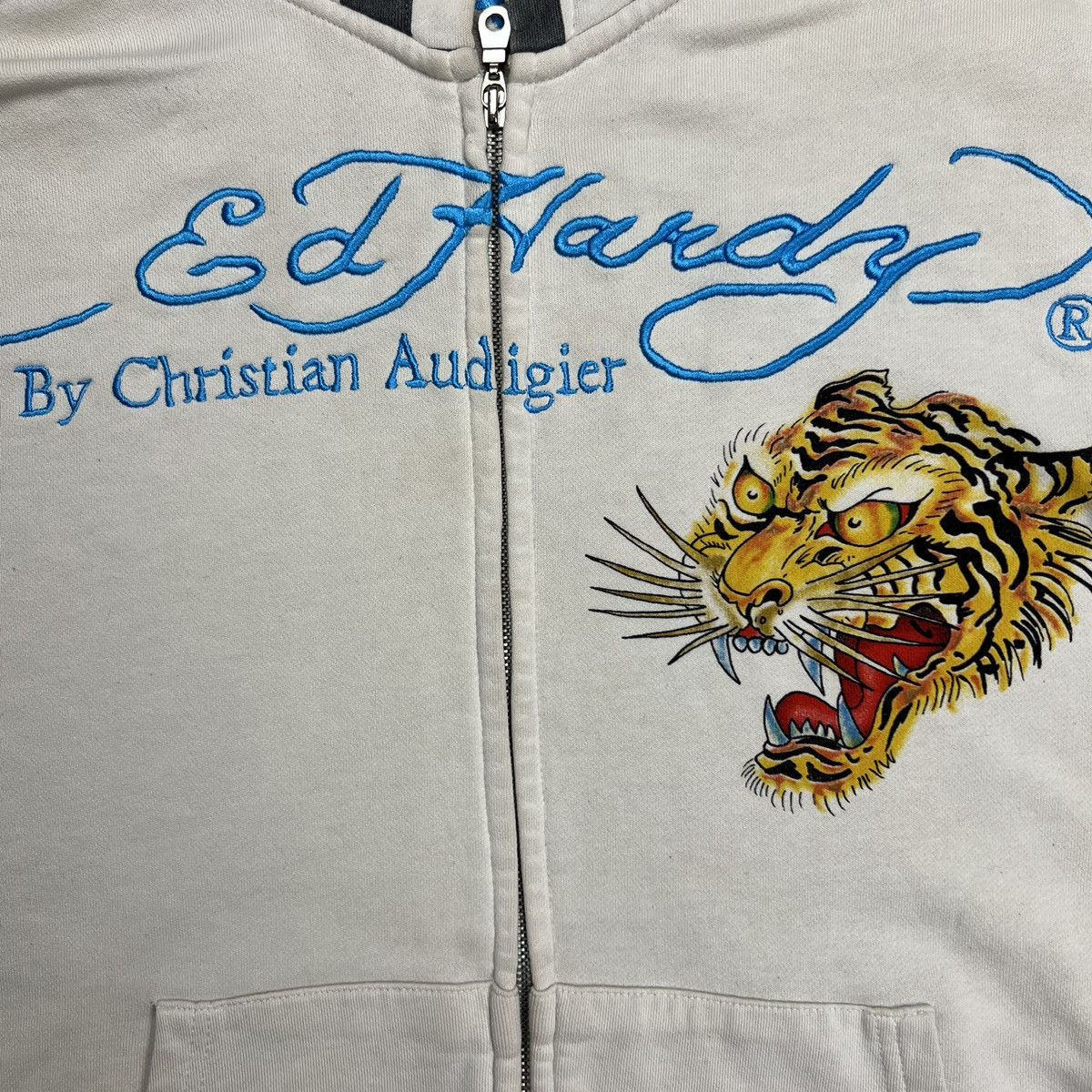 Ed Hardy Vintage Ed Hardy Christian Audigier Hoodie Flame Tiger Y2K Size US XL / EU 56 / 4 - 8 Thumbnail