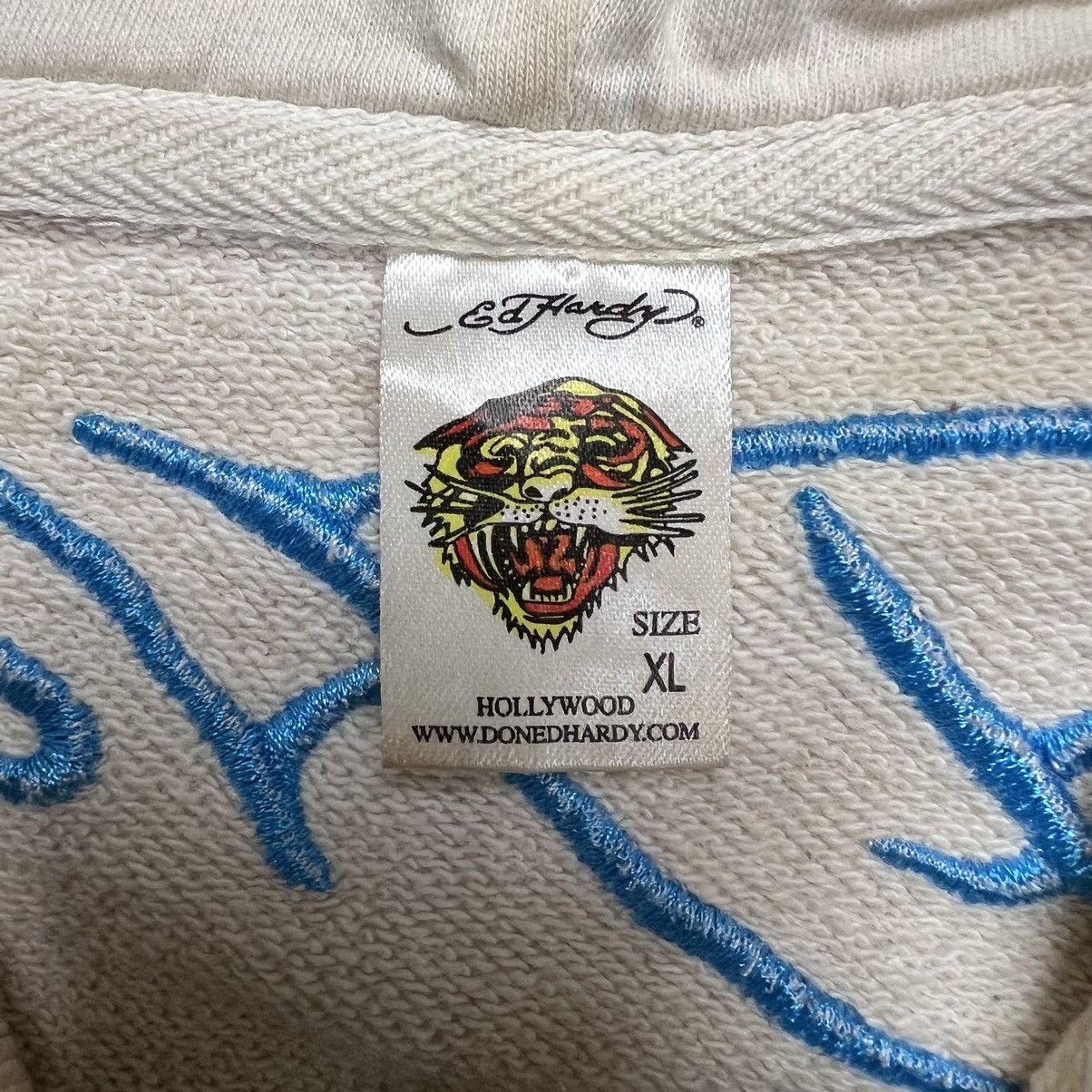 Ed Hardy Vintage Ed Hardy Christian Audigier Hoodie Flame Tiger Y2K Size US XL / EU 56 / 4 - 10 Thumbnail