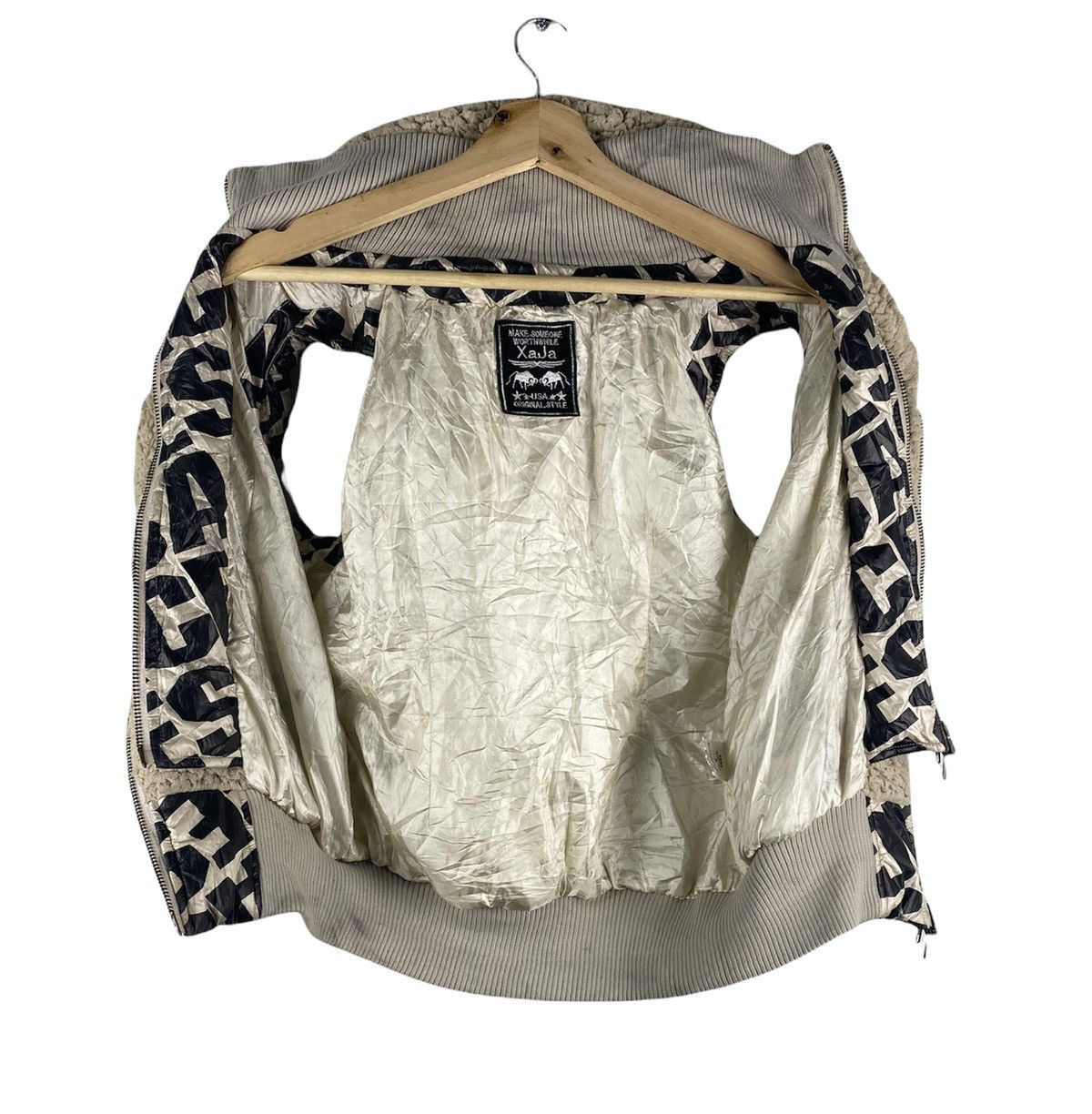 Japanese Brand STEAL 🔥 Patchwork Aces Fullprint Sherpa Vest By Xaja Size M / US 6-8 / IT 42-44 - 10 Thumbnail