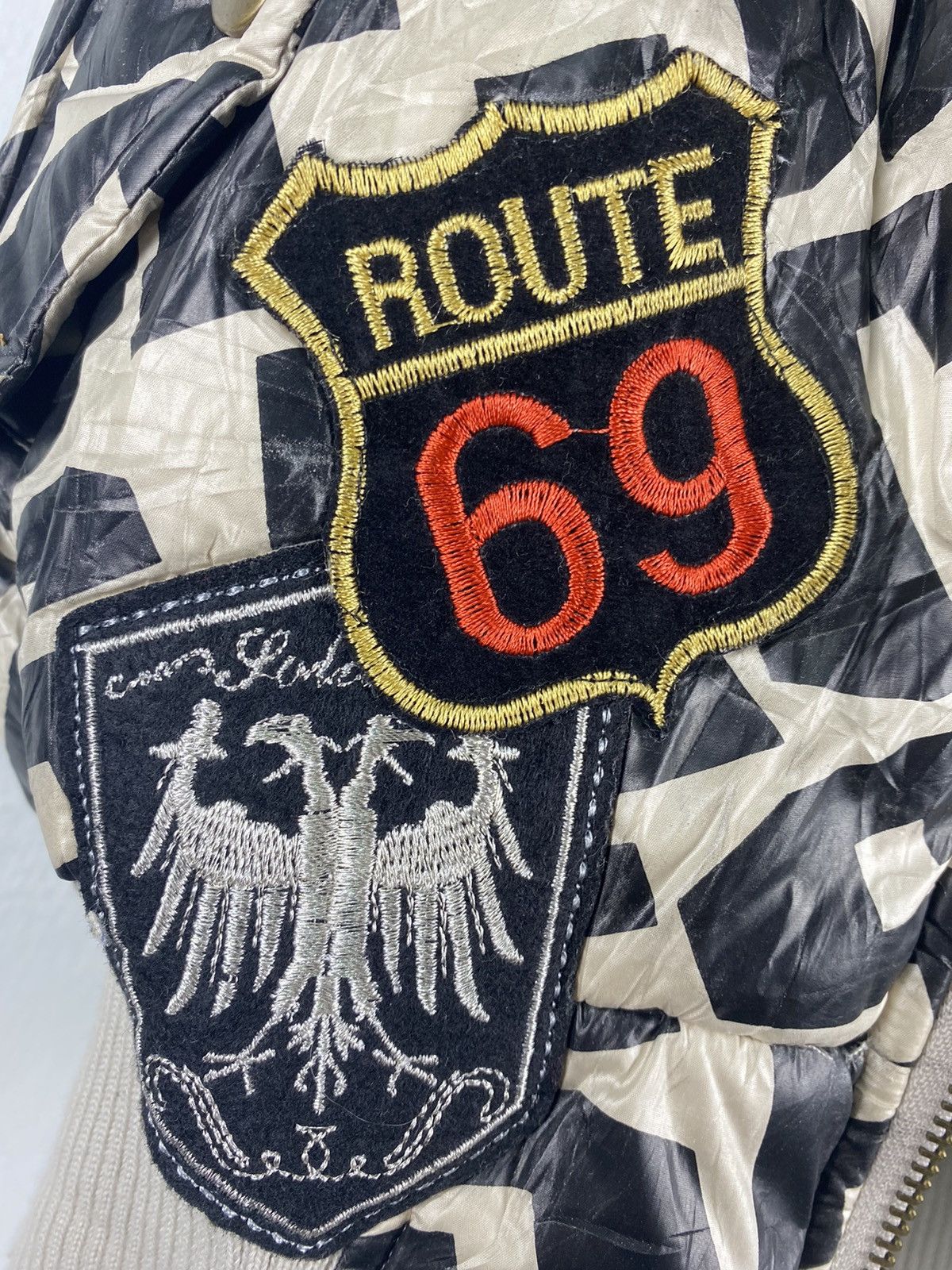 Japanese Brand STEAL 🔥 Patchwork Aces Fullprint Sherpa Vest By Xaja Size M / US 6-8 / IT 42-44 - 7 Thumbnail