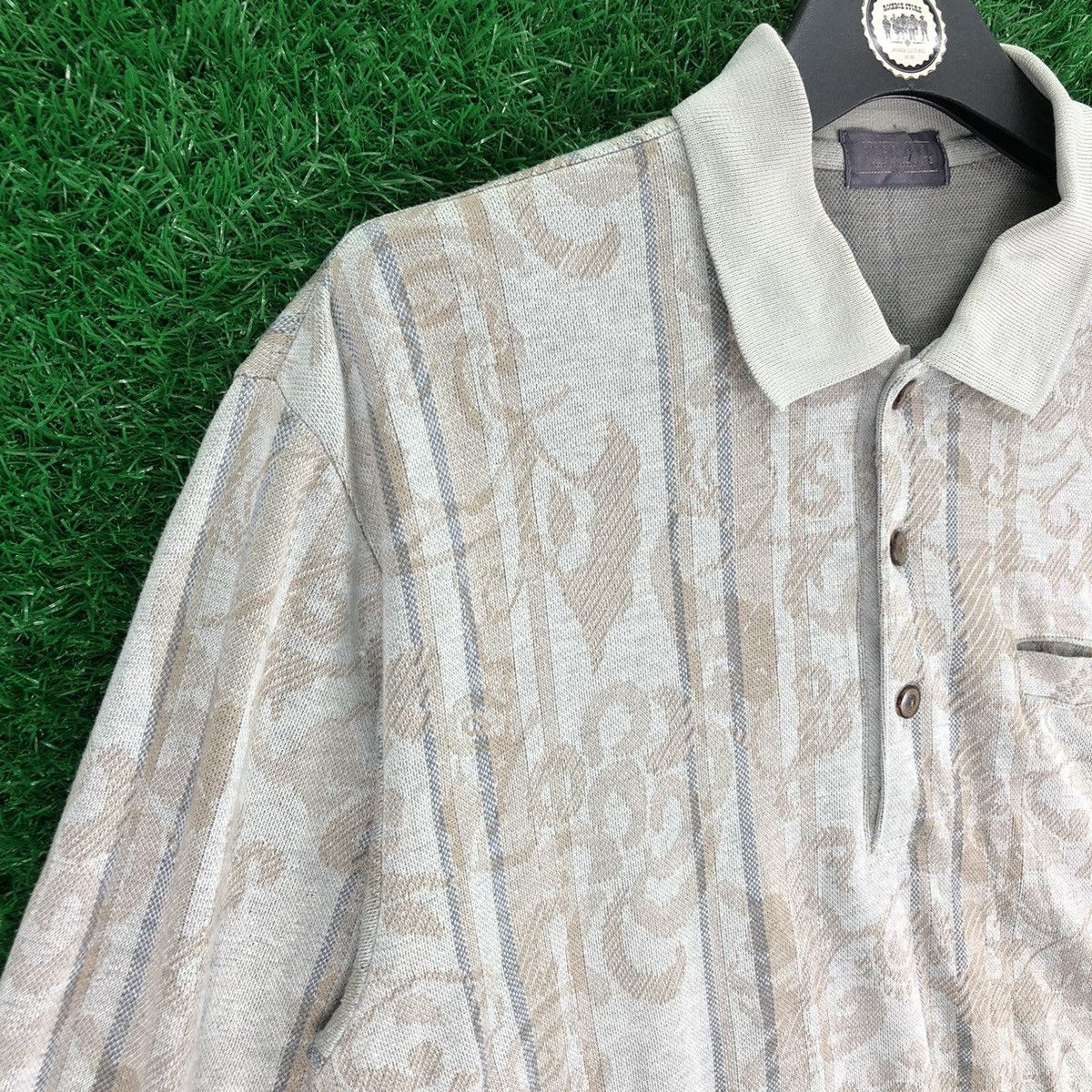 Japanese Brand Vintage 80's Knit Polo Shirts Size US S / EU 44-46 / 1 - 2 Thumbnail