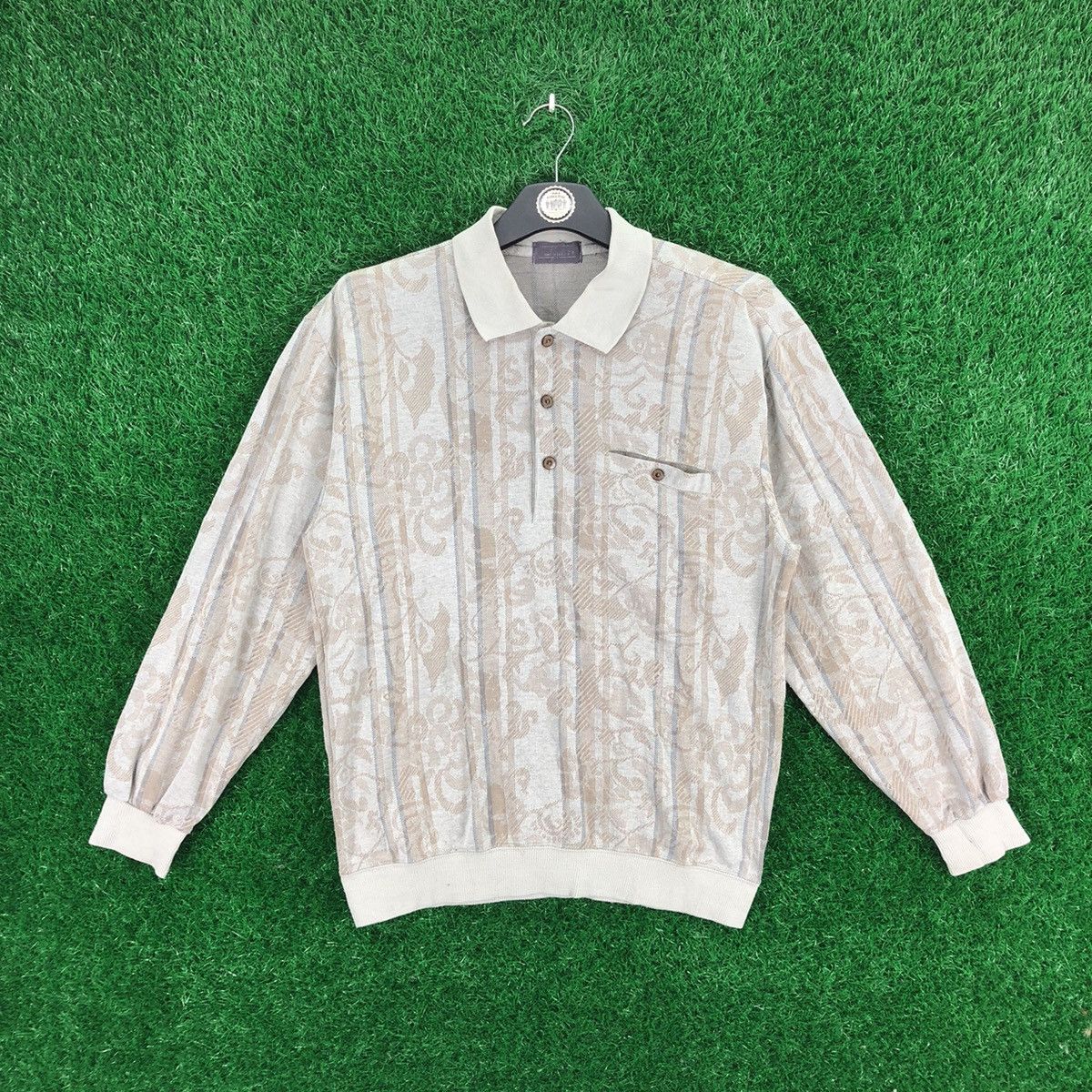 image of Vintage 80's Knit Polo Shirts, Men's (Size Small)