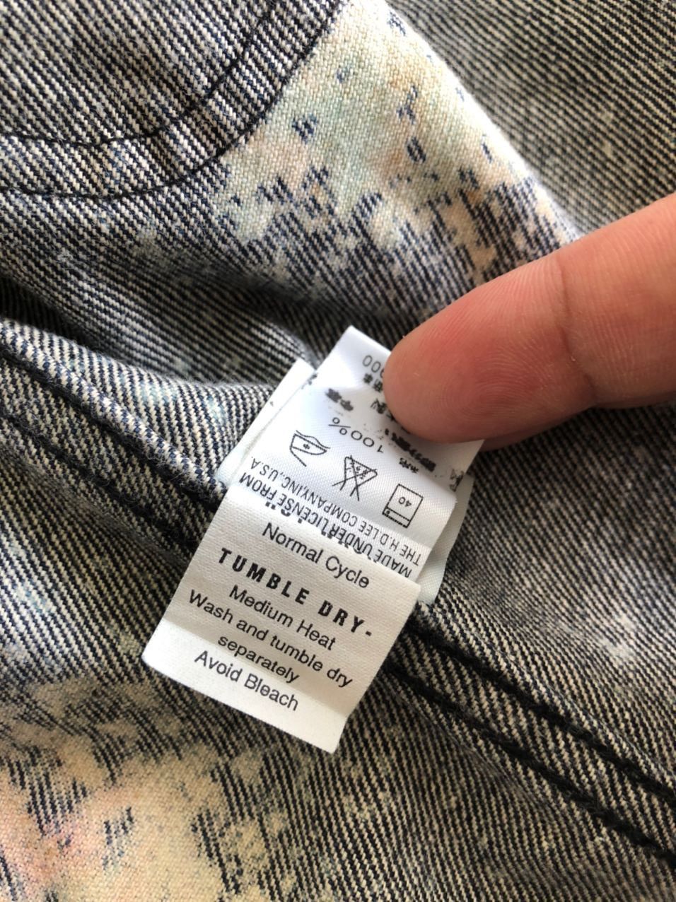 1990s Issey Miyake x Lee Splatter Paint Type -2 Jacket