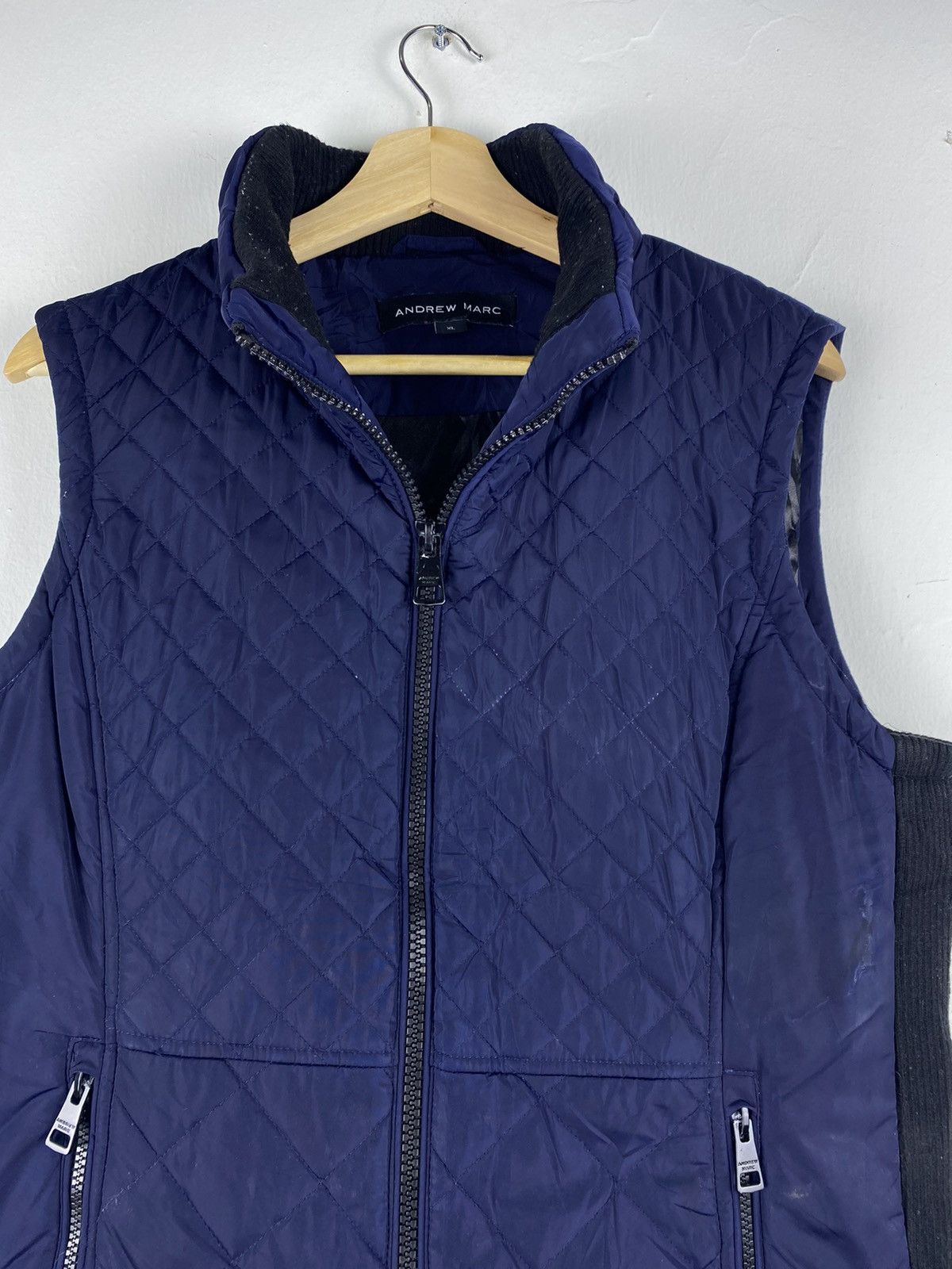 Andrew Marc GONE 🔥 Vintage Andrew Marc Puffer Quilted Vest Size US XL / EU 56 / 4 - 3 Thumbnail